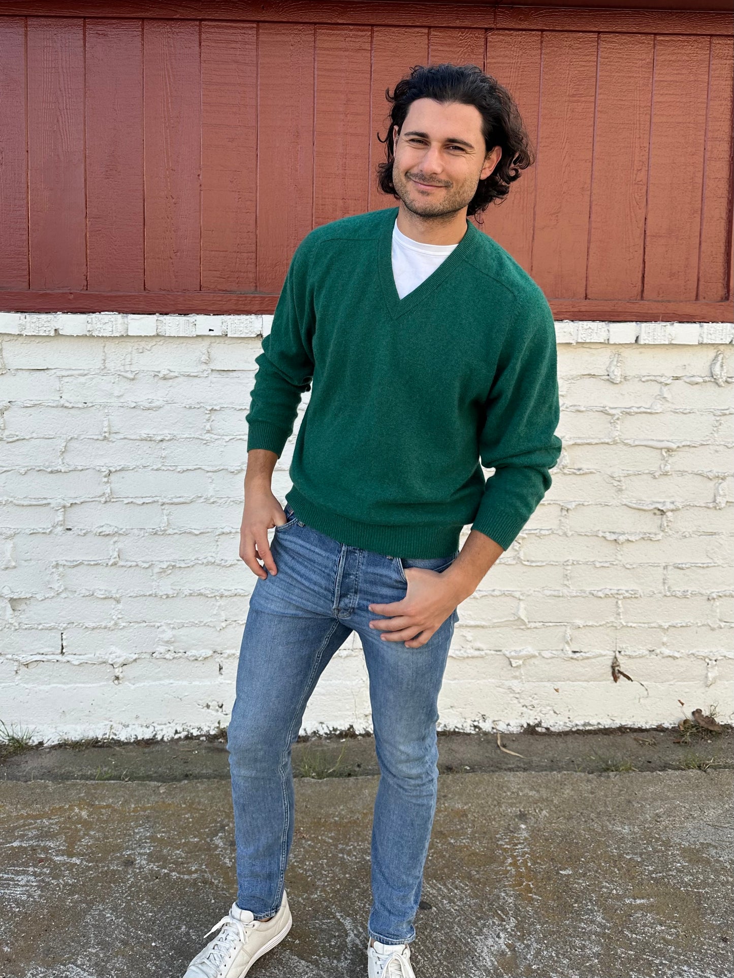 Green Cashmere Sweater
