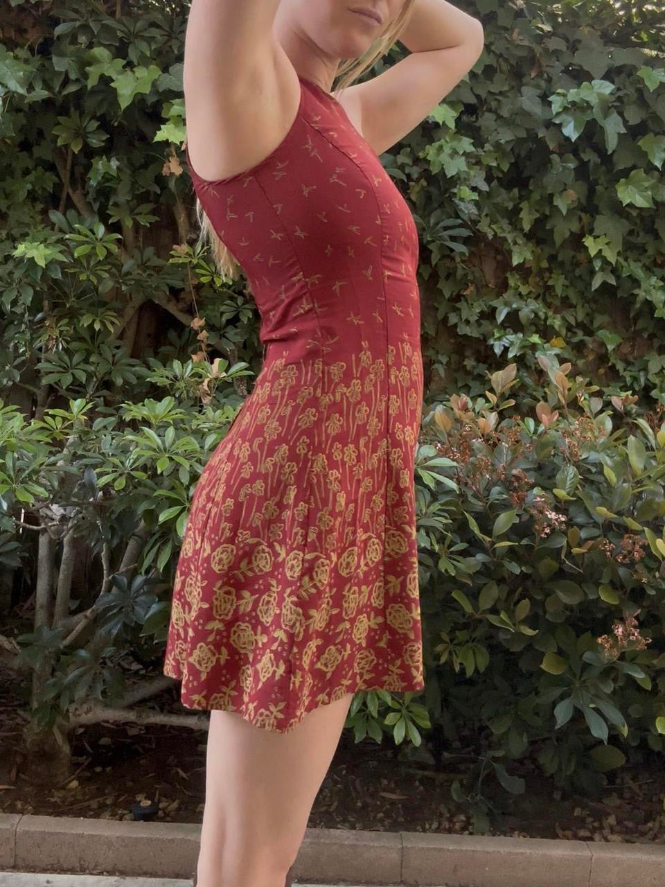 Ann Taylor High-Neck Mini Dress