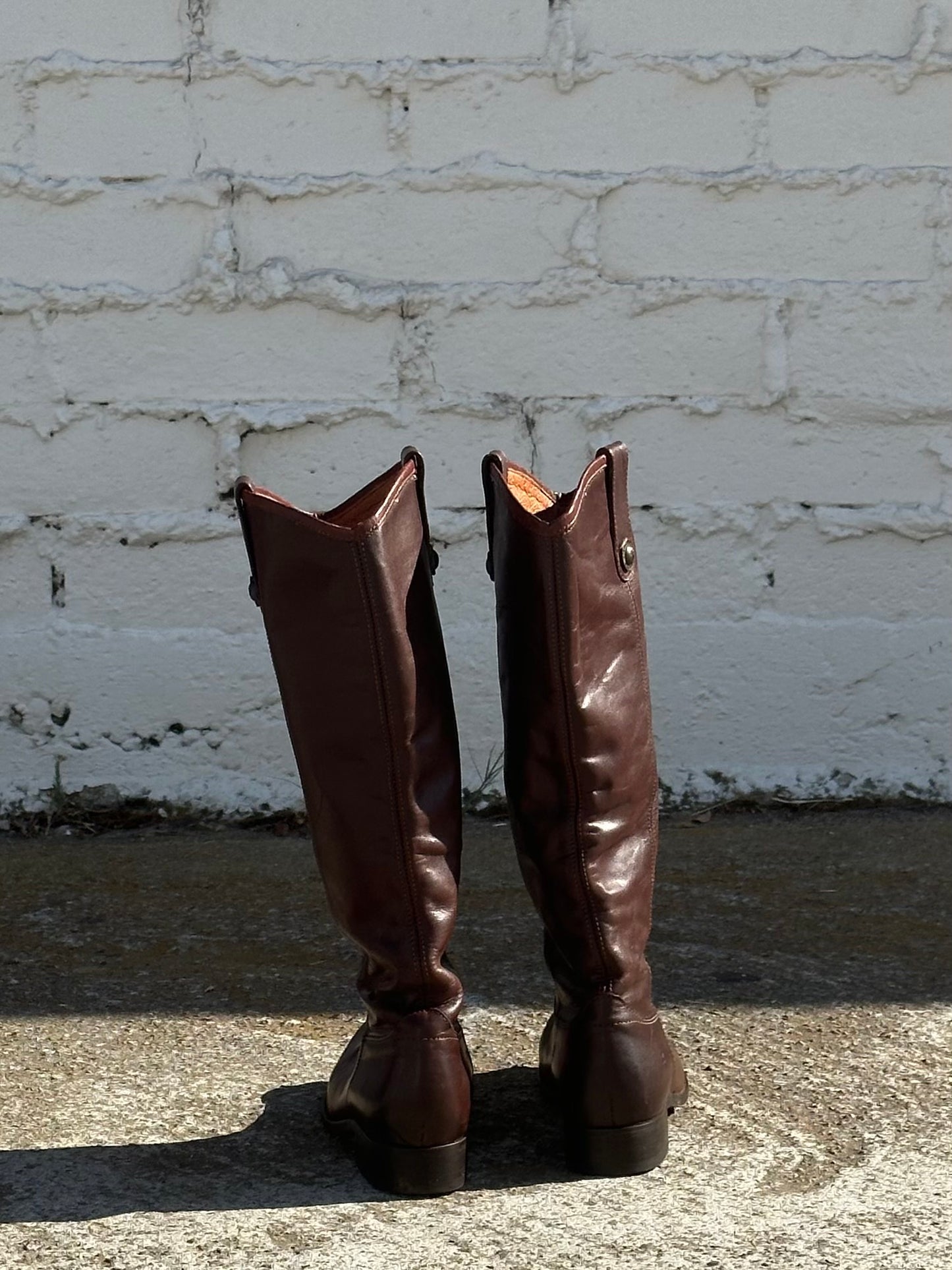 Frye Brown Leather Riding Boots