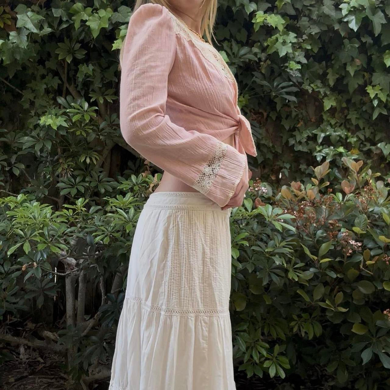 Vintage Tie-Front Top
