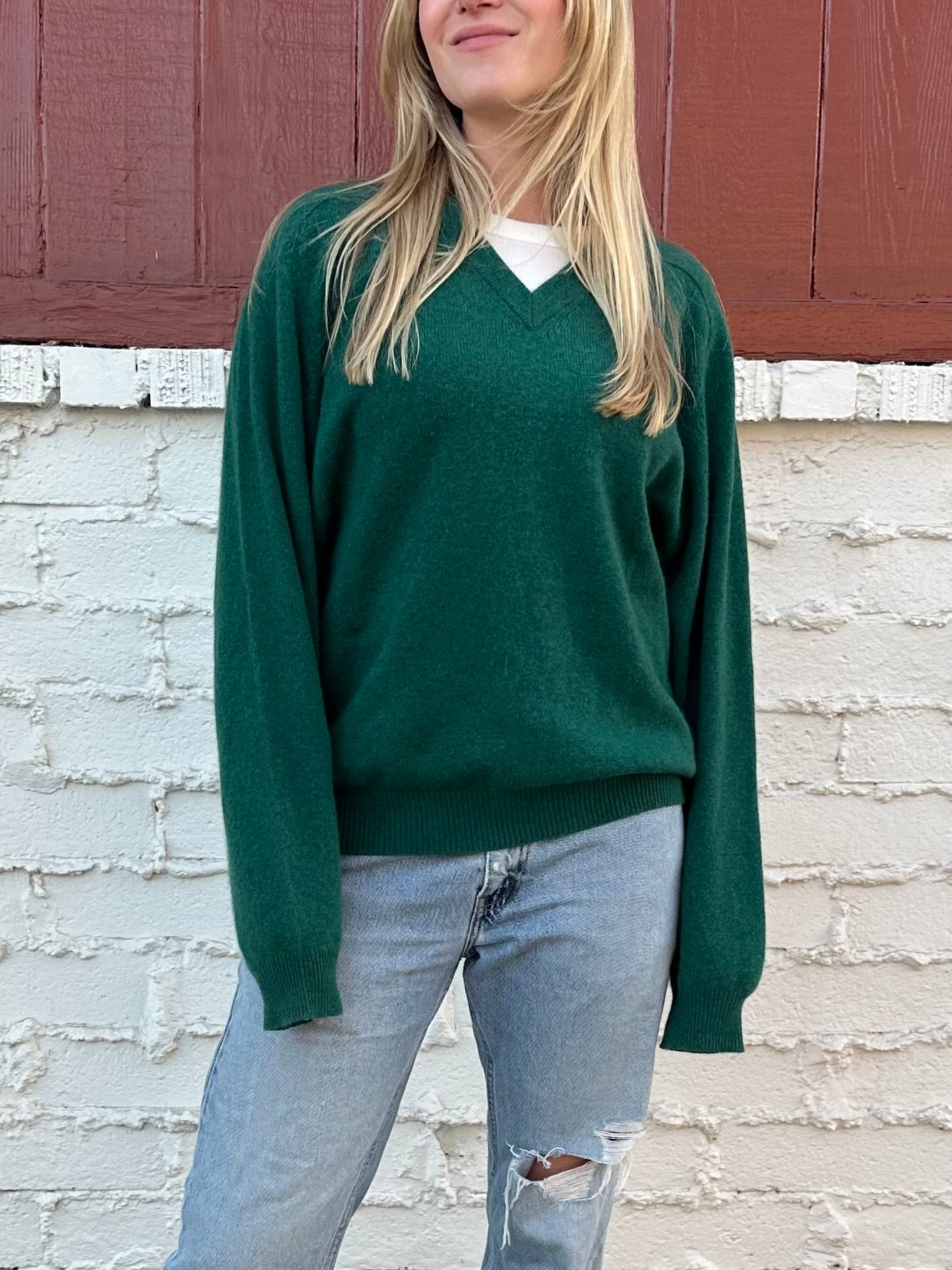 Green Cashmere Sweater