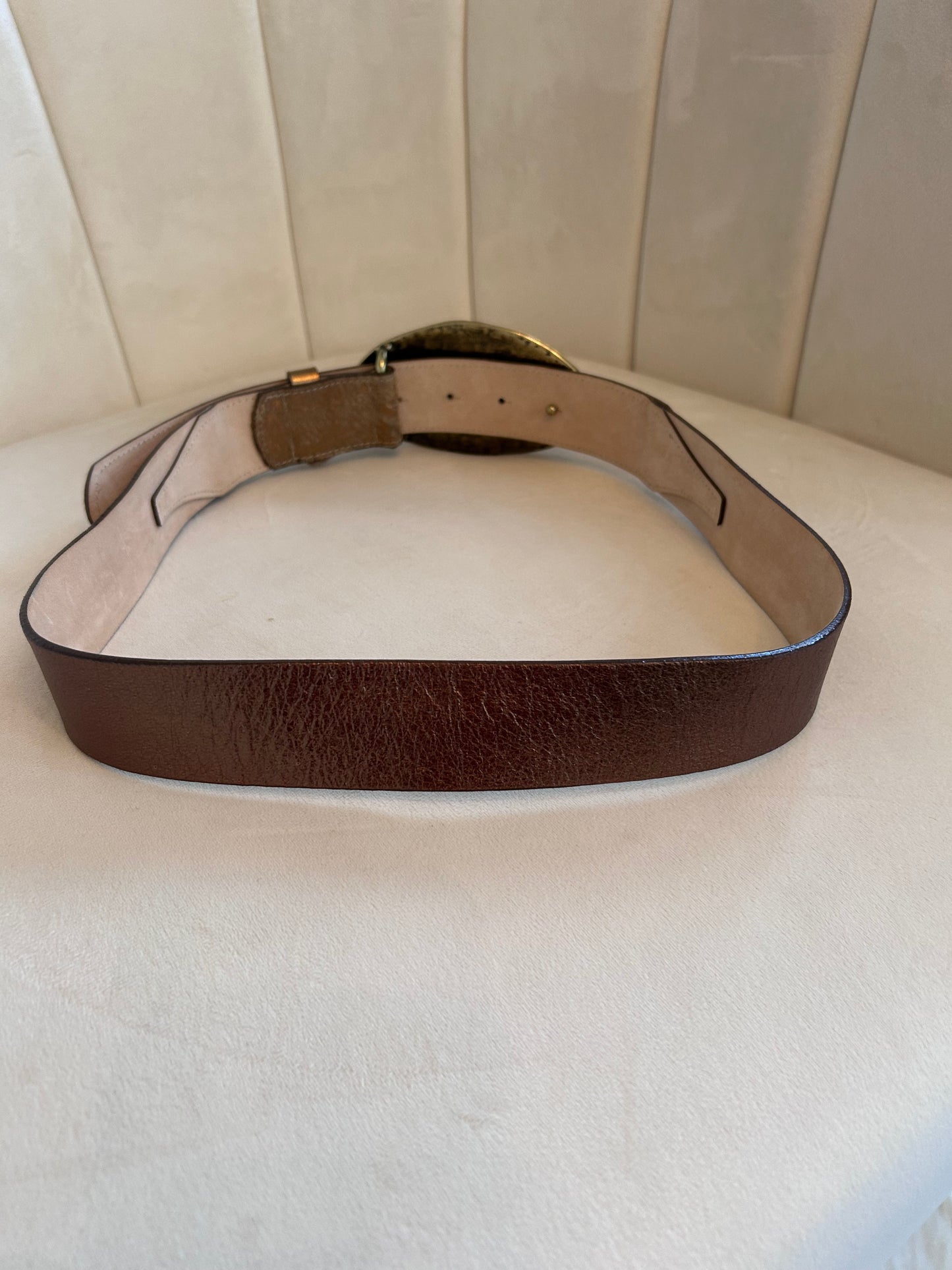 Vintage Genuine Leather and Cowhide Belt