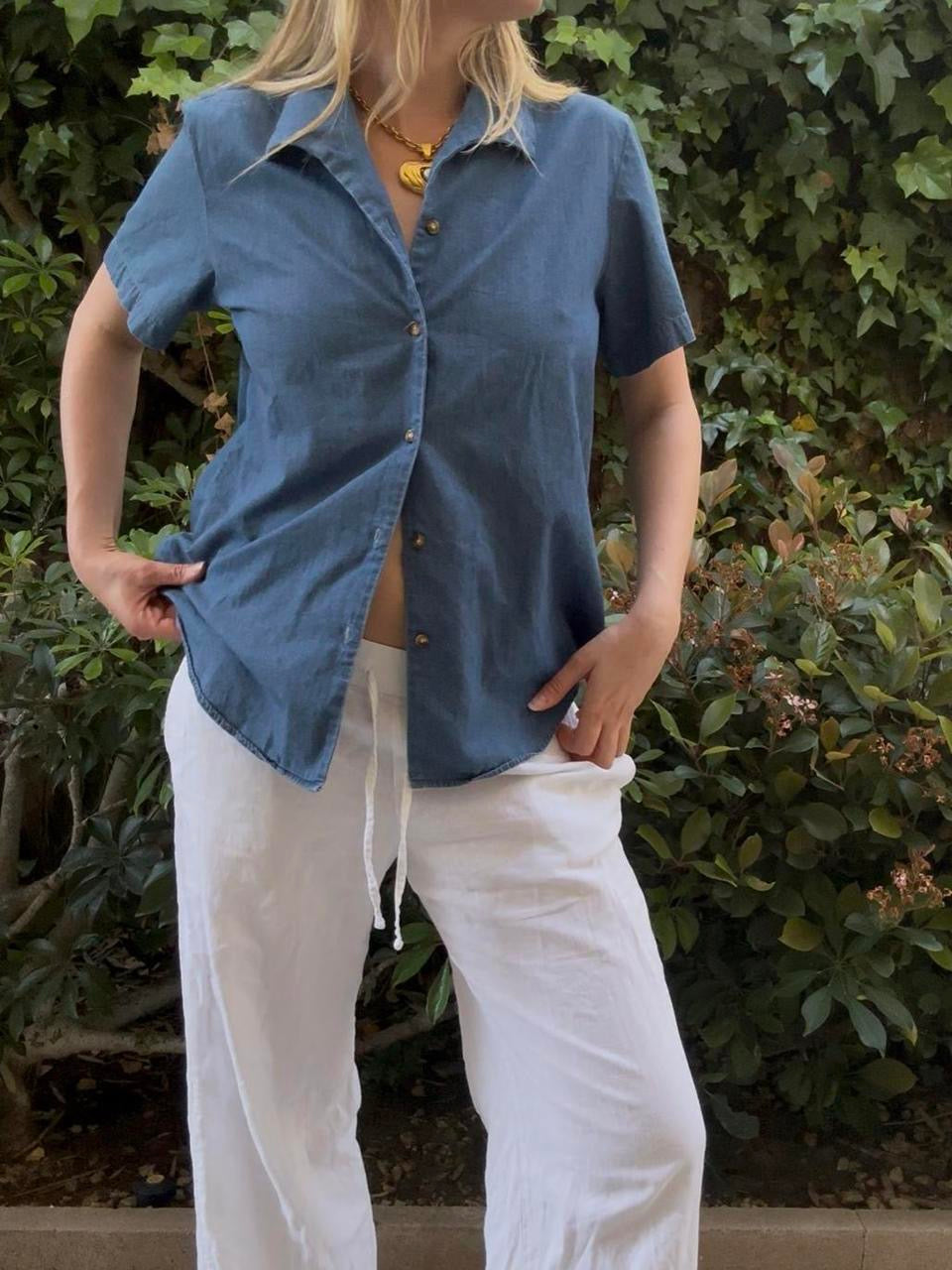 Denim Button Down Shirt
