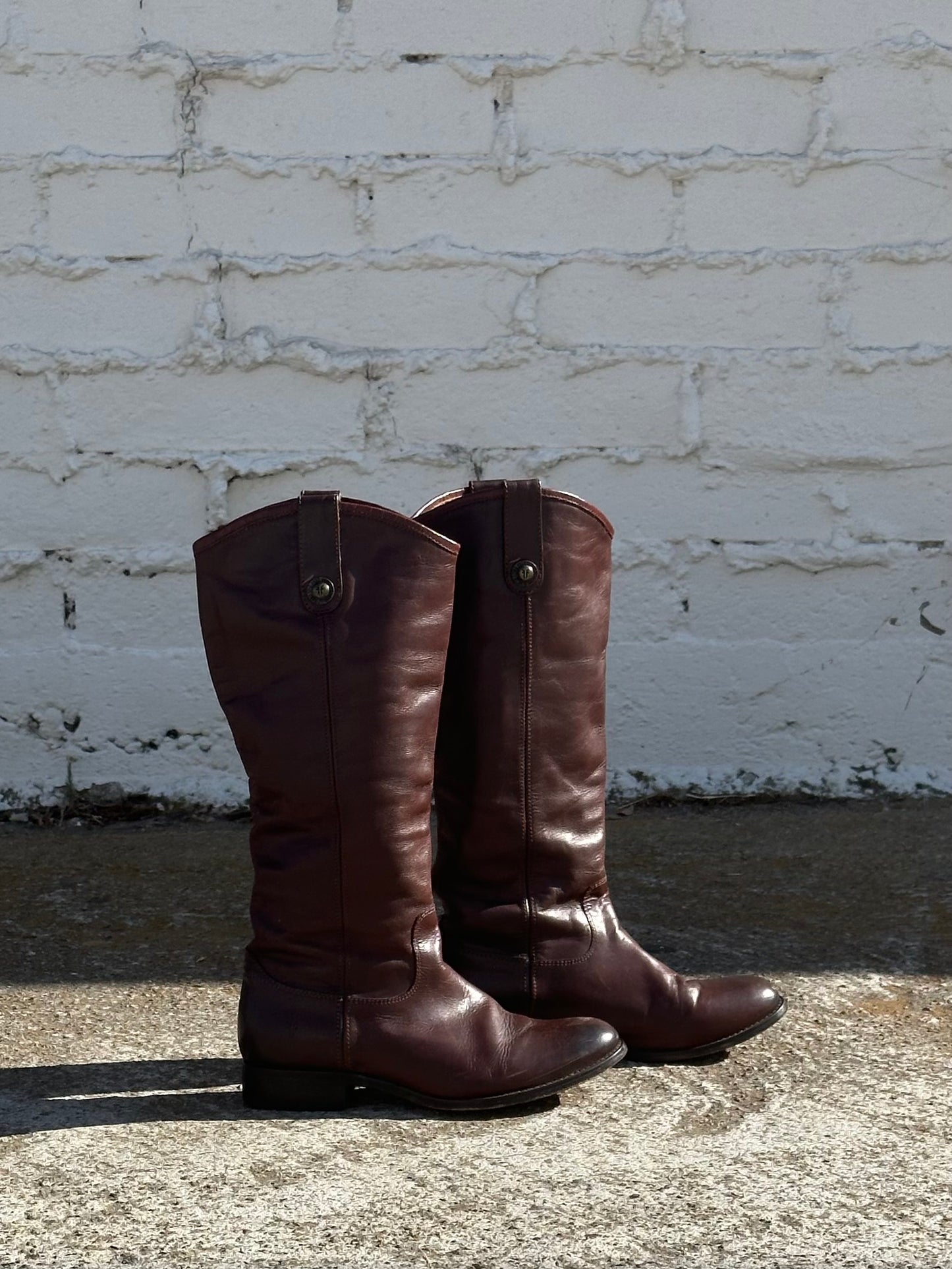 Frye Brown Leather Riding Boots