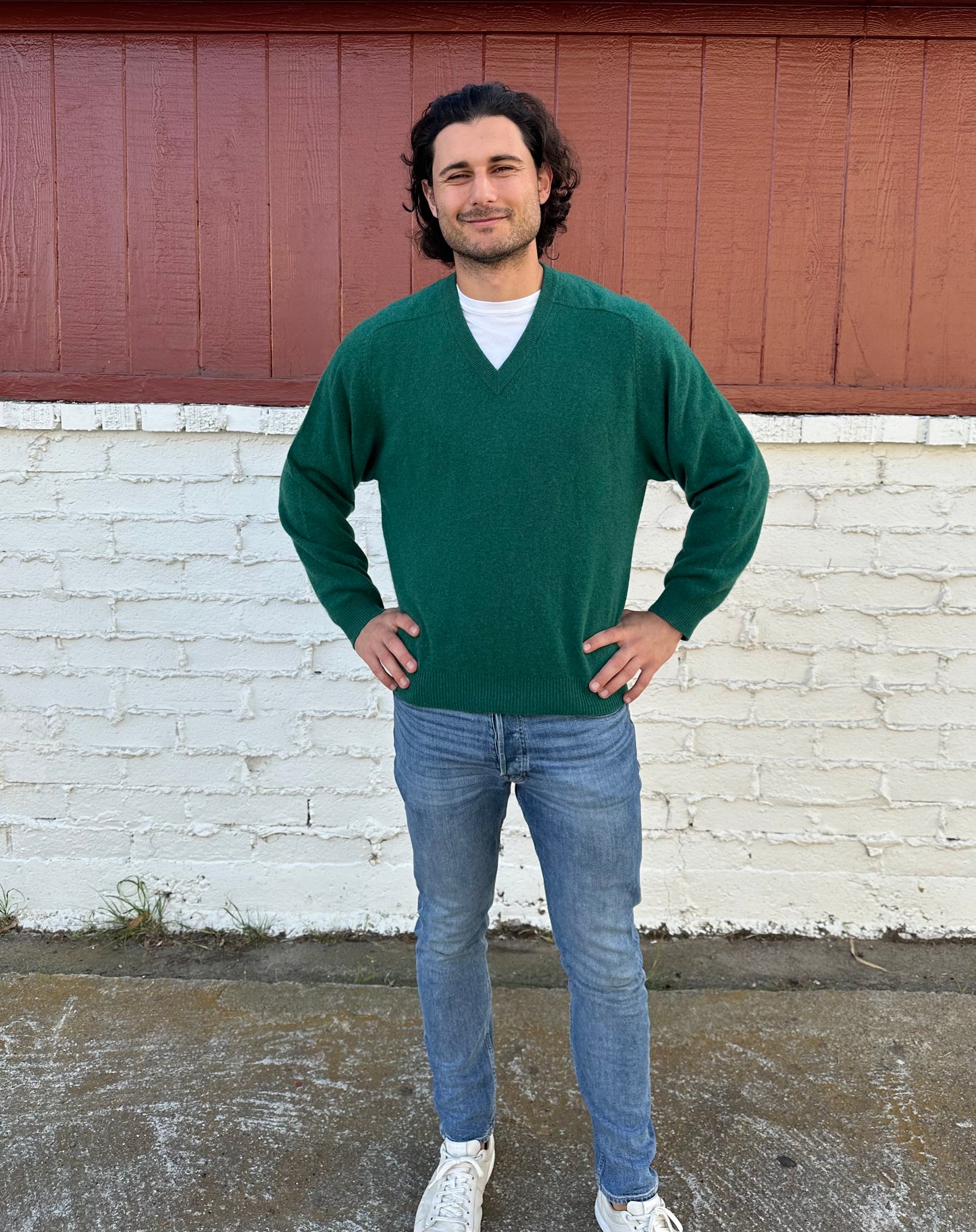 Green Cashmere Sweater
