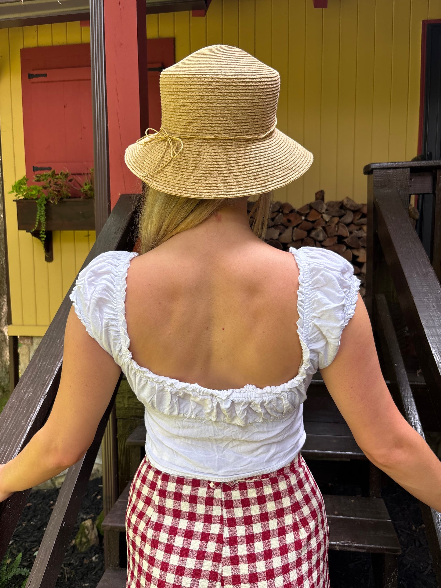 White Milkmaid Top
