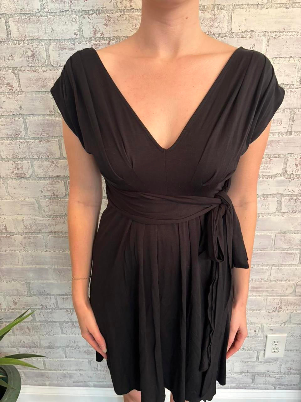 Vintage Free People Flowy Black Dress