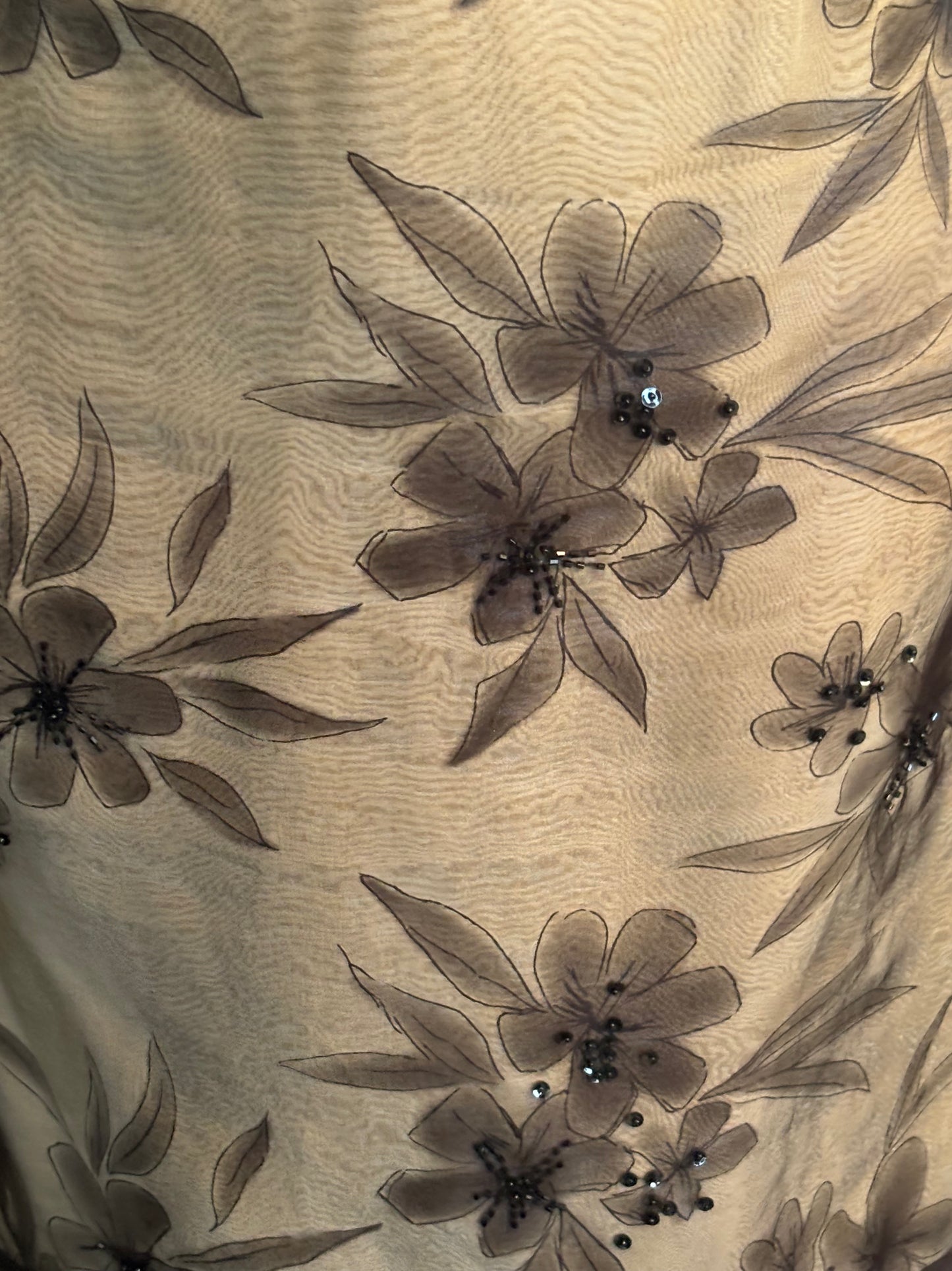 Vintage 90s Silk Midi Skirt