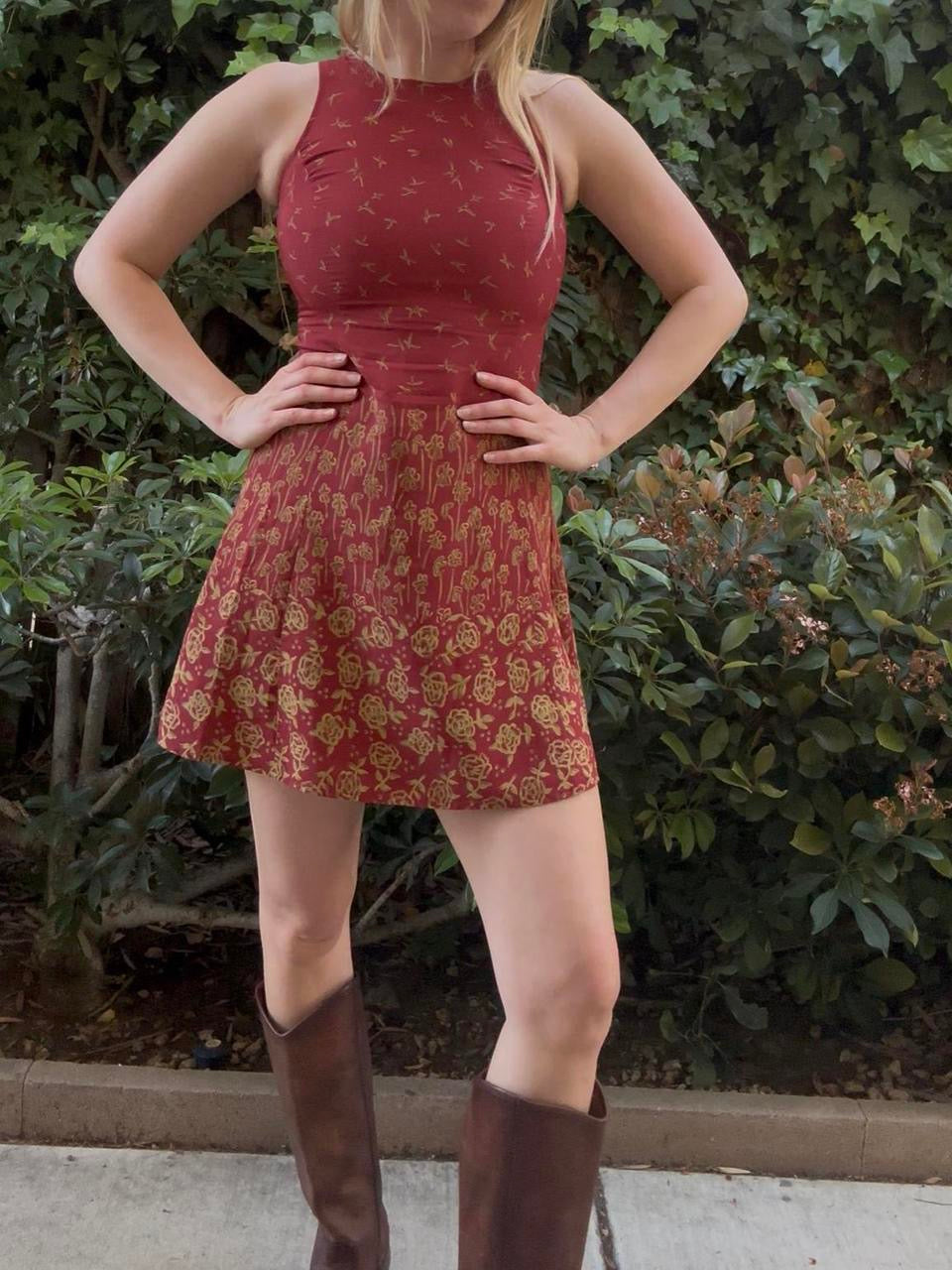 Ann Taylor High-Neck Mini Dress