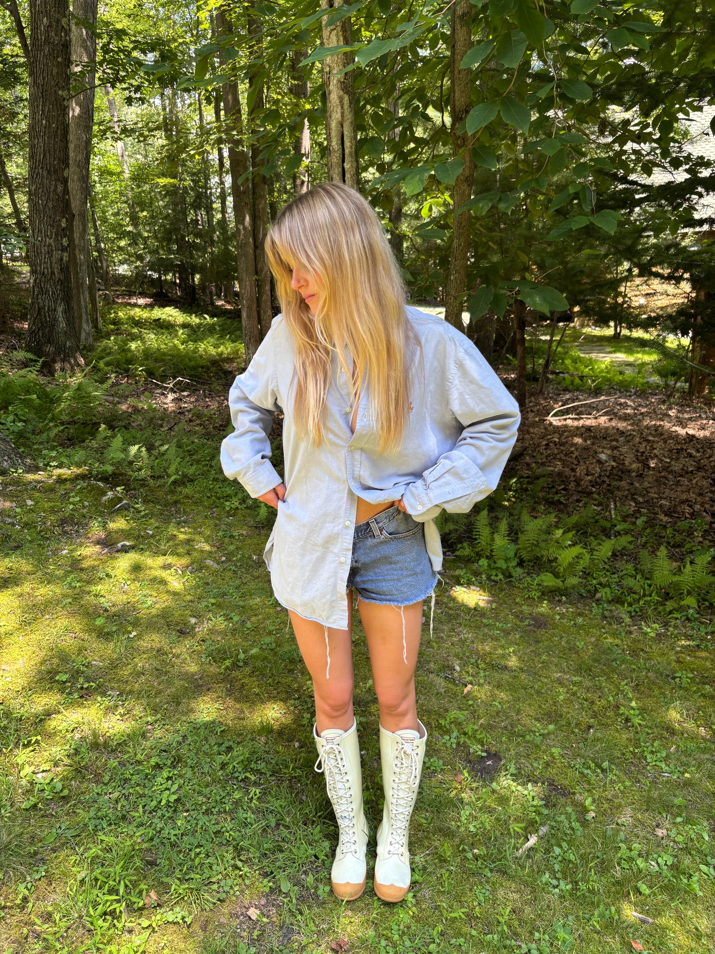 Vintage Baby Blue Ralph Lauren Button Down