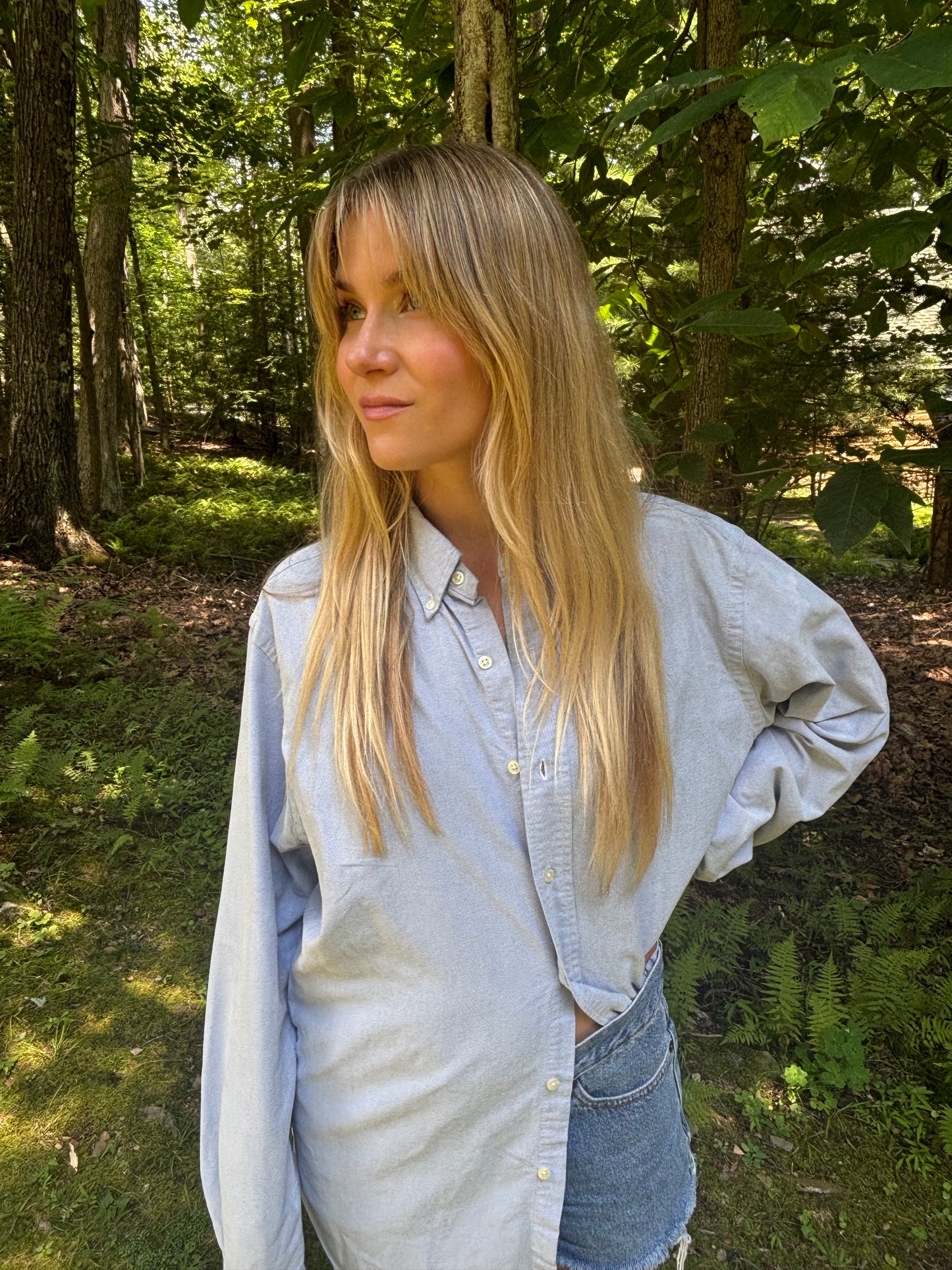 Vintage Baby Blue Ralph Lauren Button Down