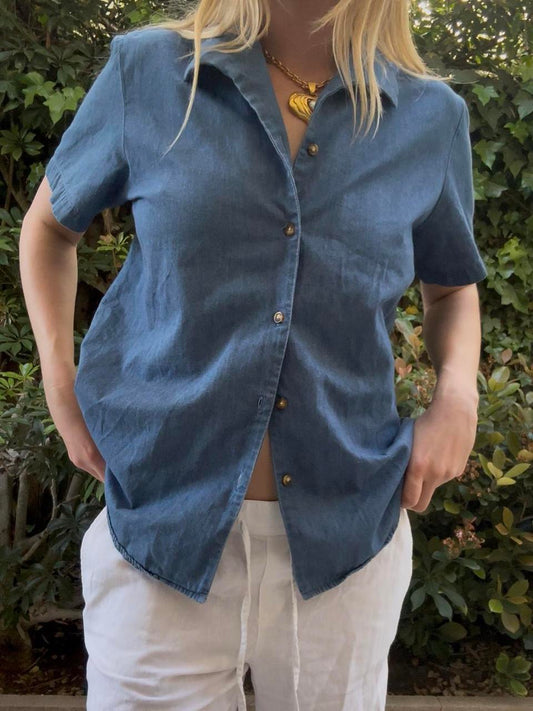 Denim Button Down Shirt