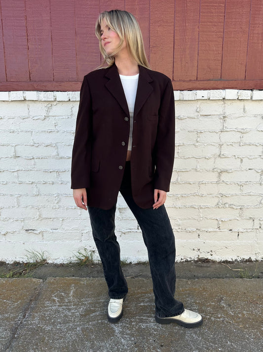 Brown Cashmere Jacket