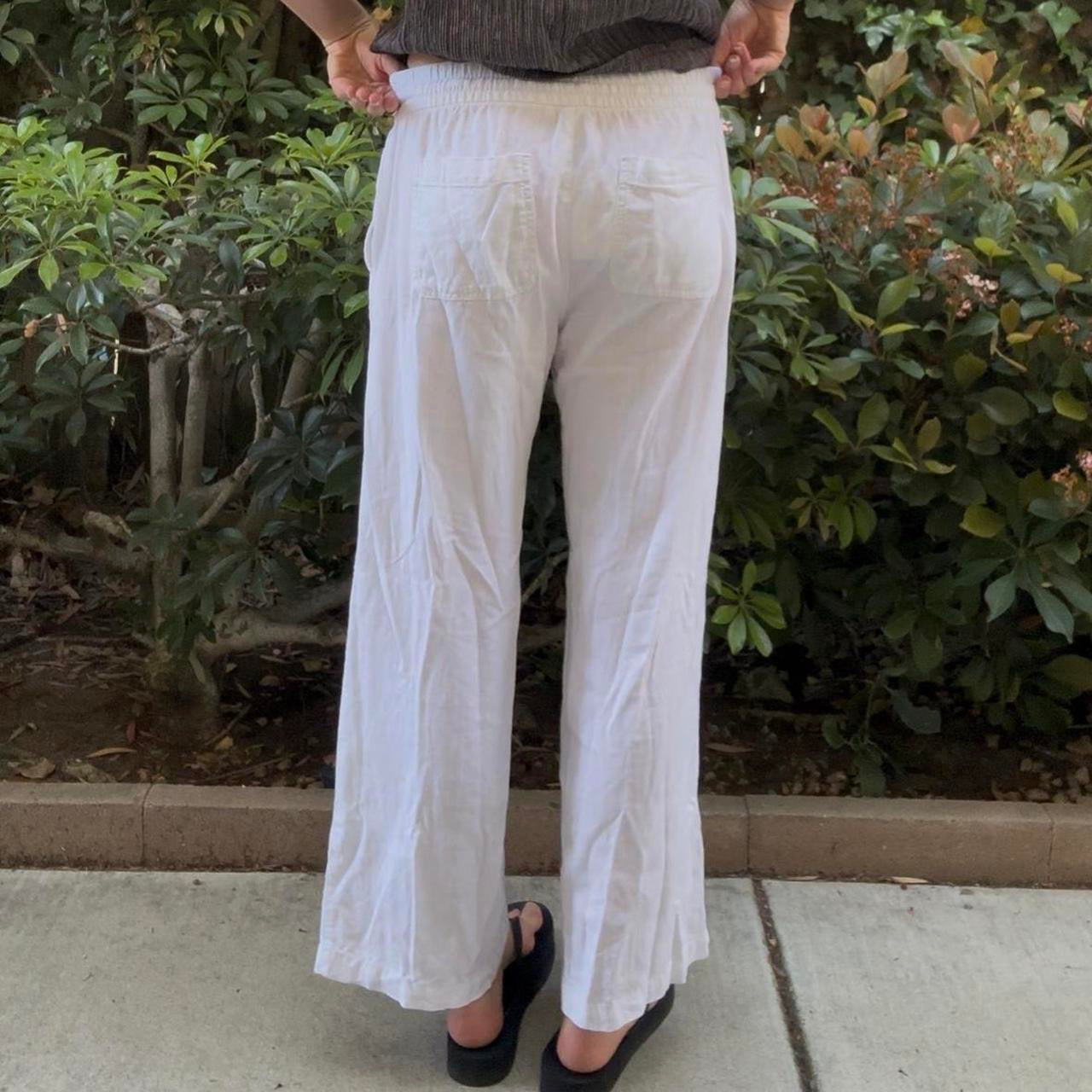 White Linen Pants