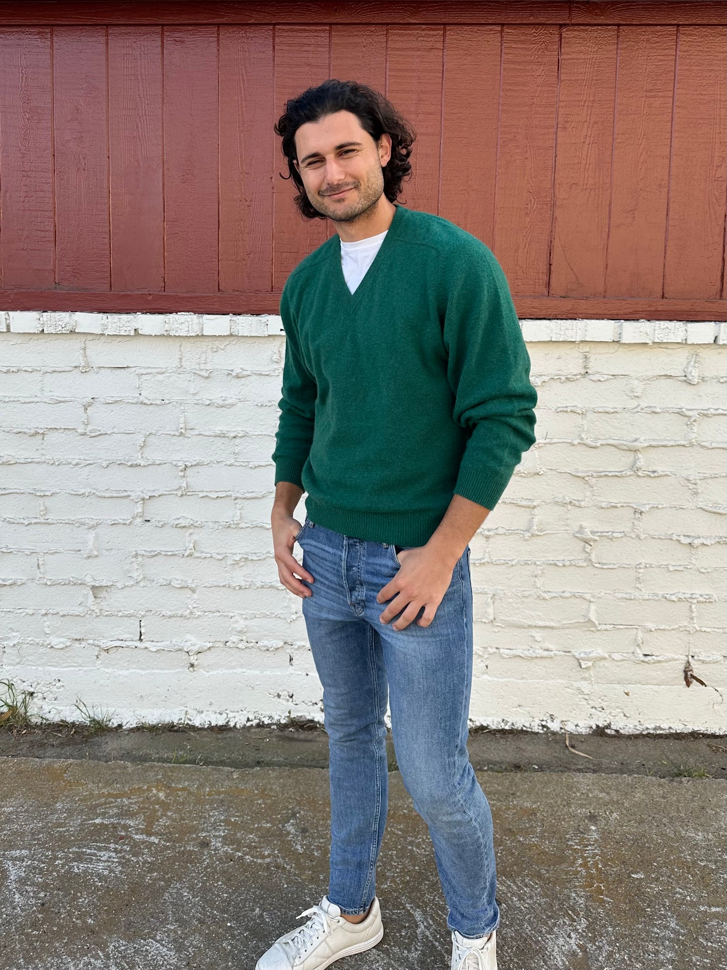 Green Cashmere Sweater