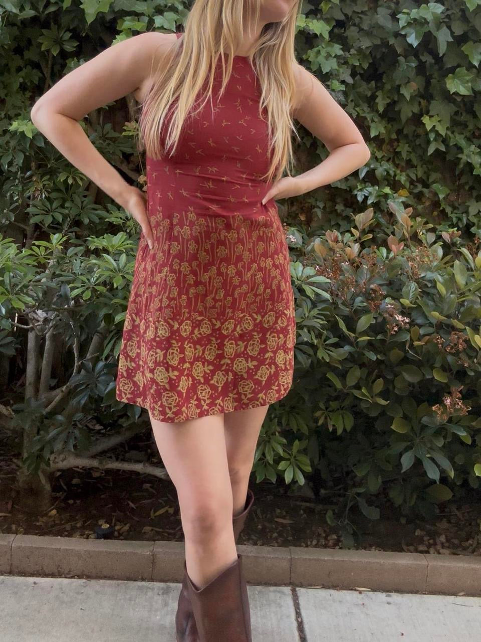 Ann Taylor High-Neck Mini Dress