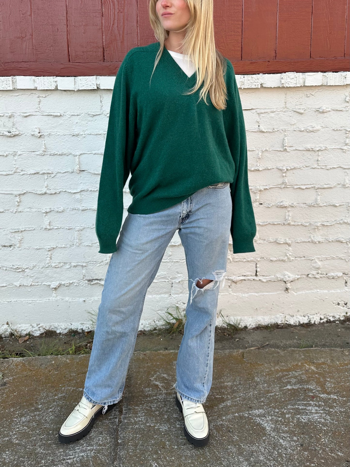Green Cashmere Sweater