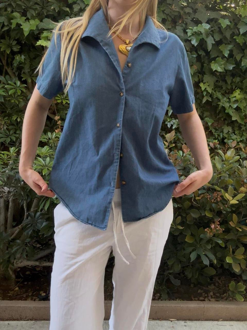 Denim Button Down Shirt
