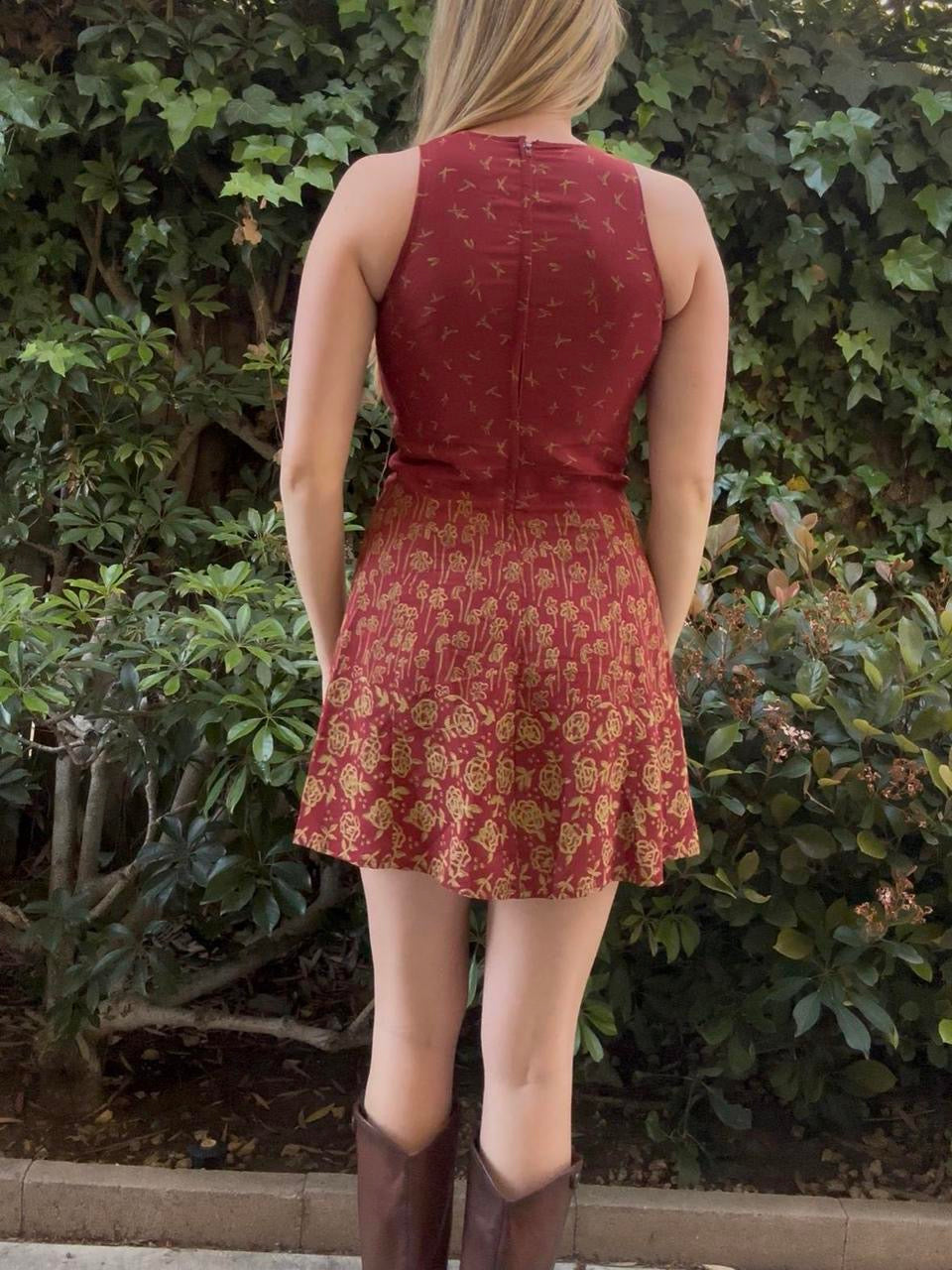 Ann Taylor High-Neck Mini Dress