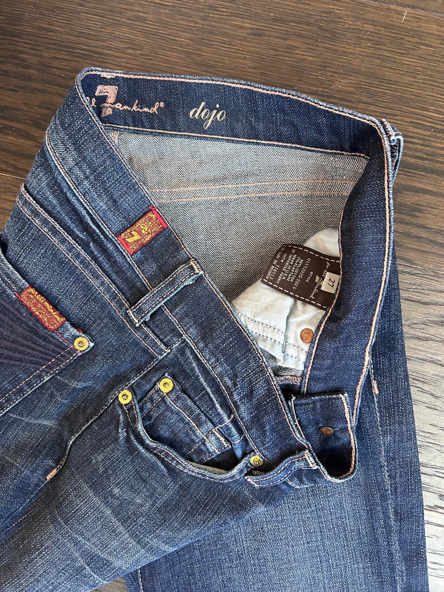 Y2k 7 For All Mankind Dark Denim