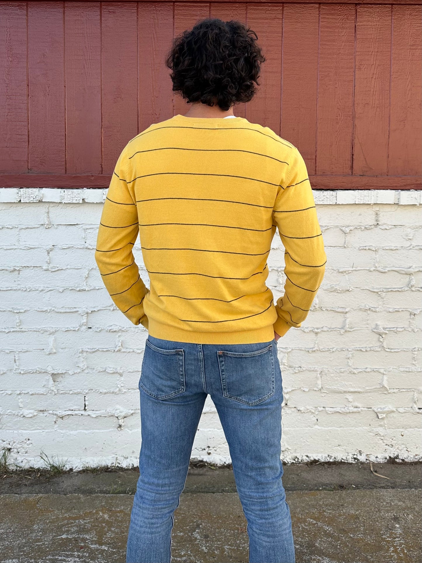 Yellow and Blue Stripe Sweater