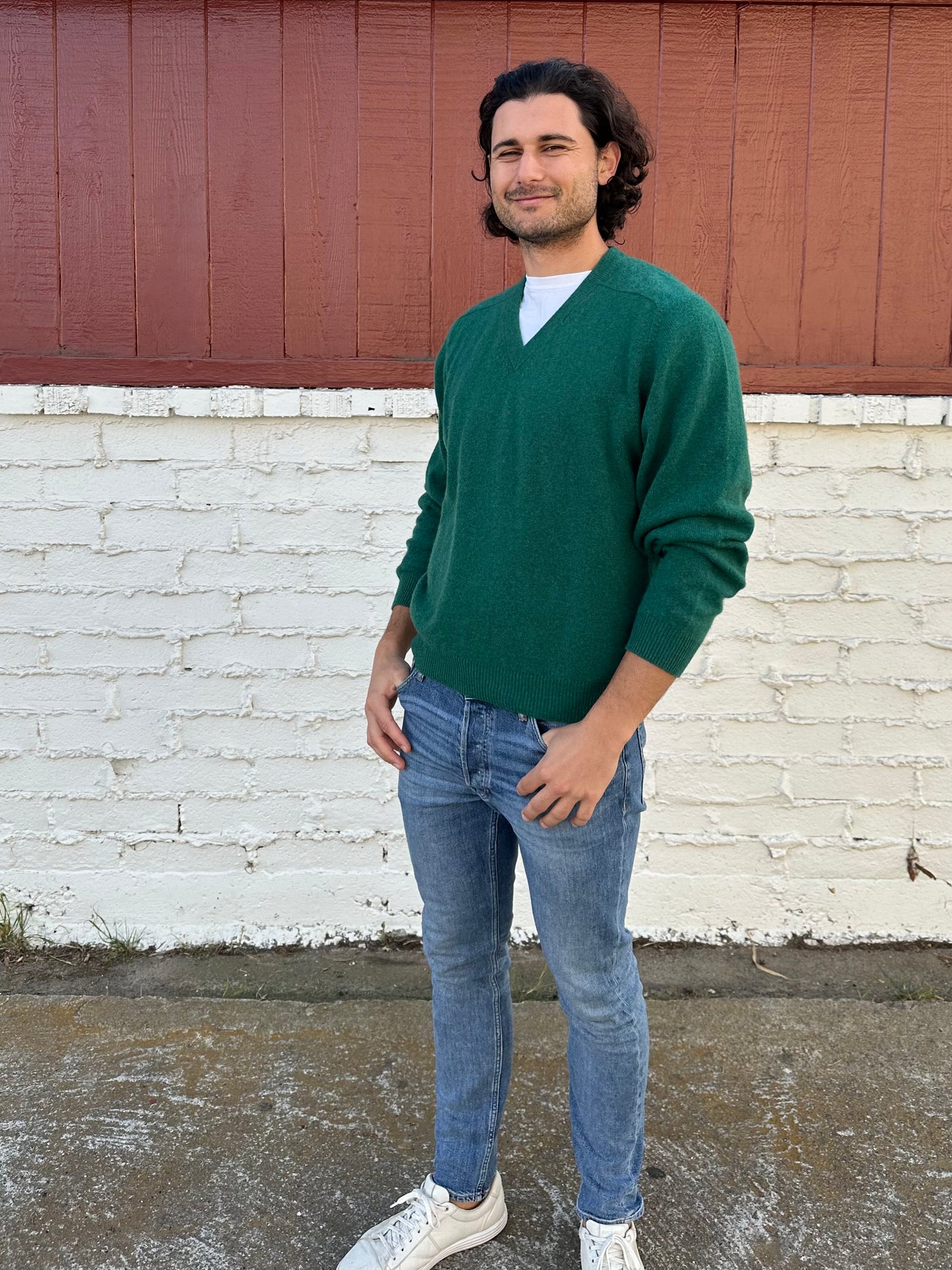Green Cashmere Sweater