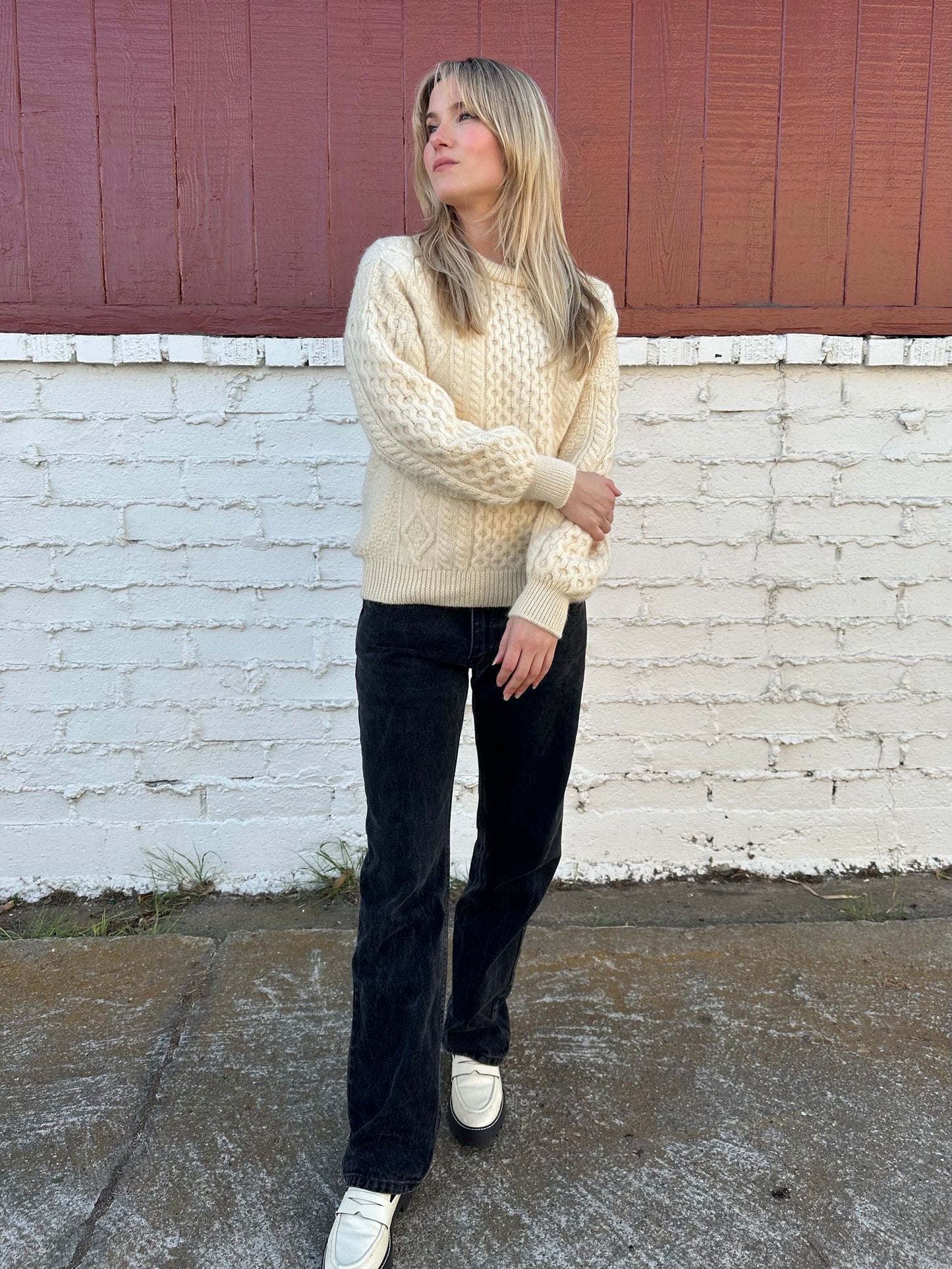 Wool Fisherman Sweater