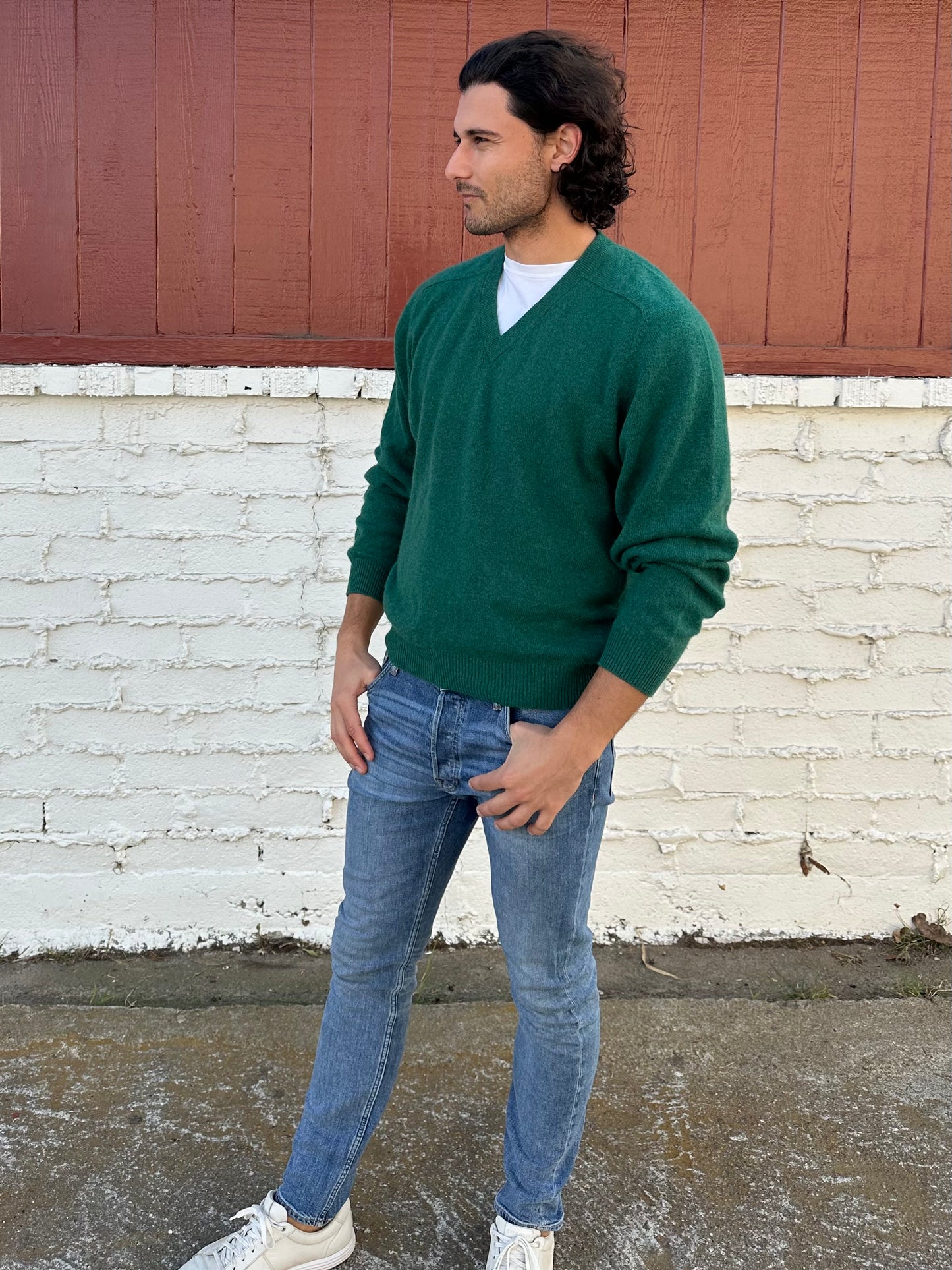 Green Cashmere Sweater