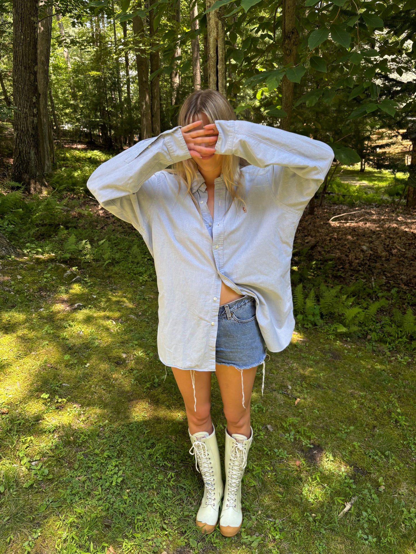 Vintage Baby Blue Ralph Lauren Button Down