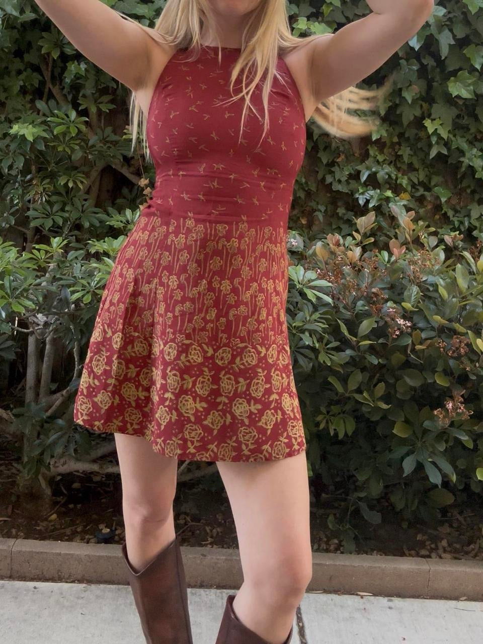 Ann Taylor High-Neck Mini Dress