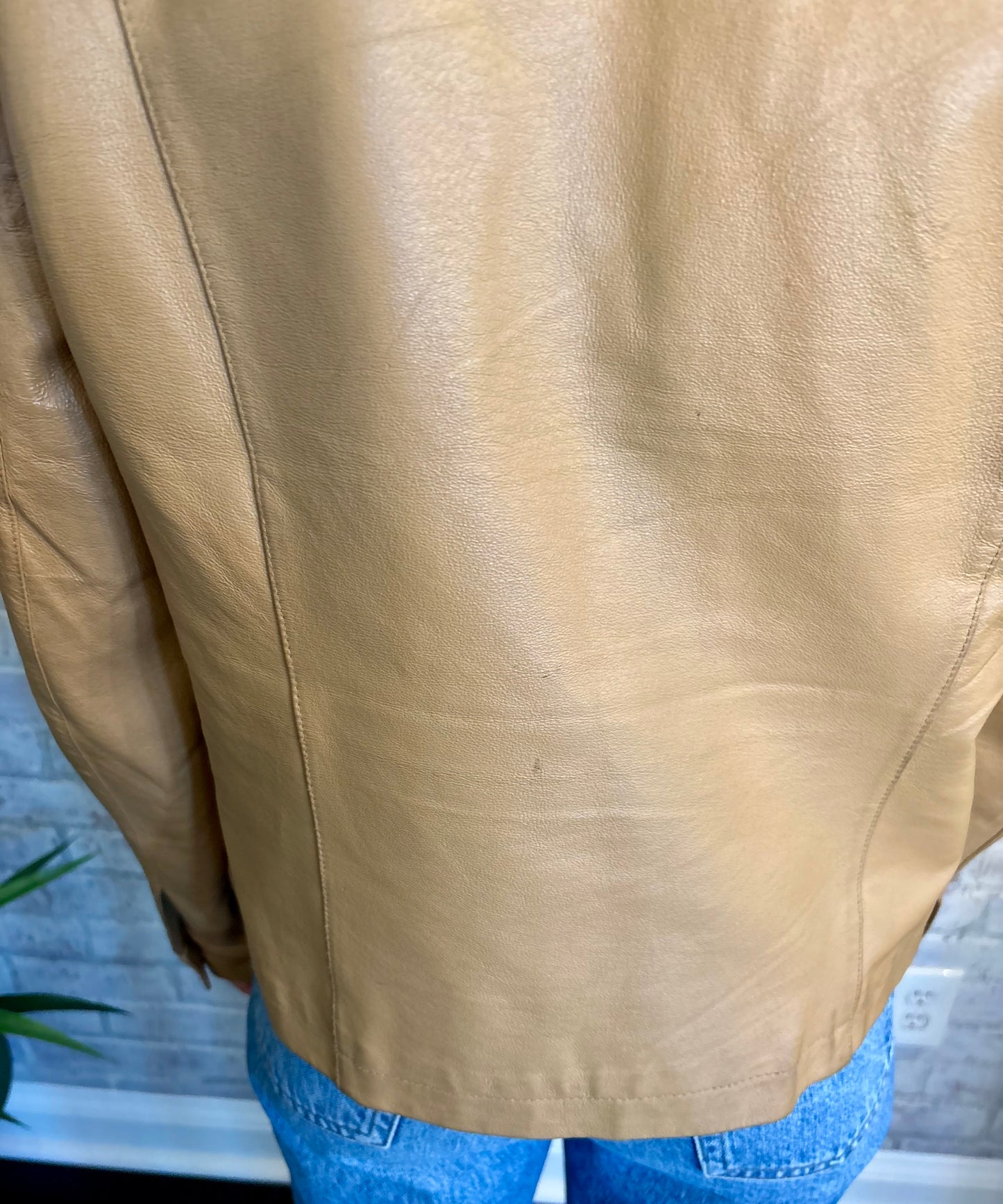 Vintage Tan Leather Jacket