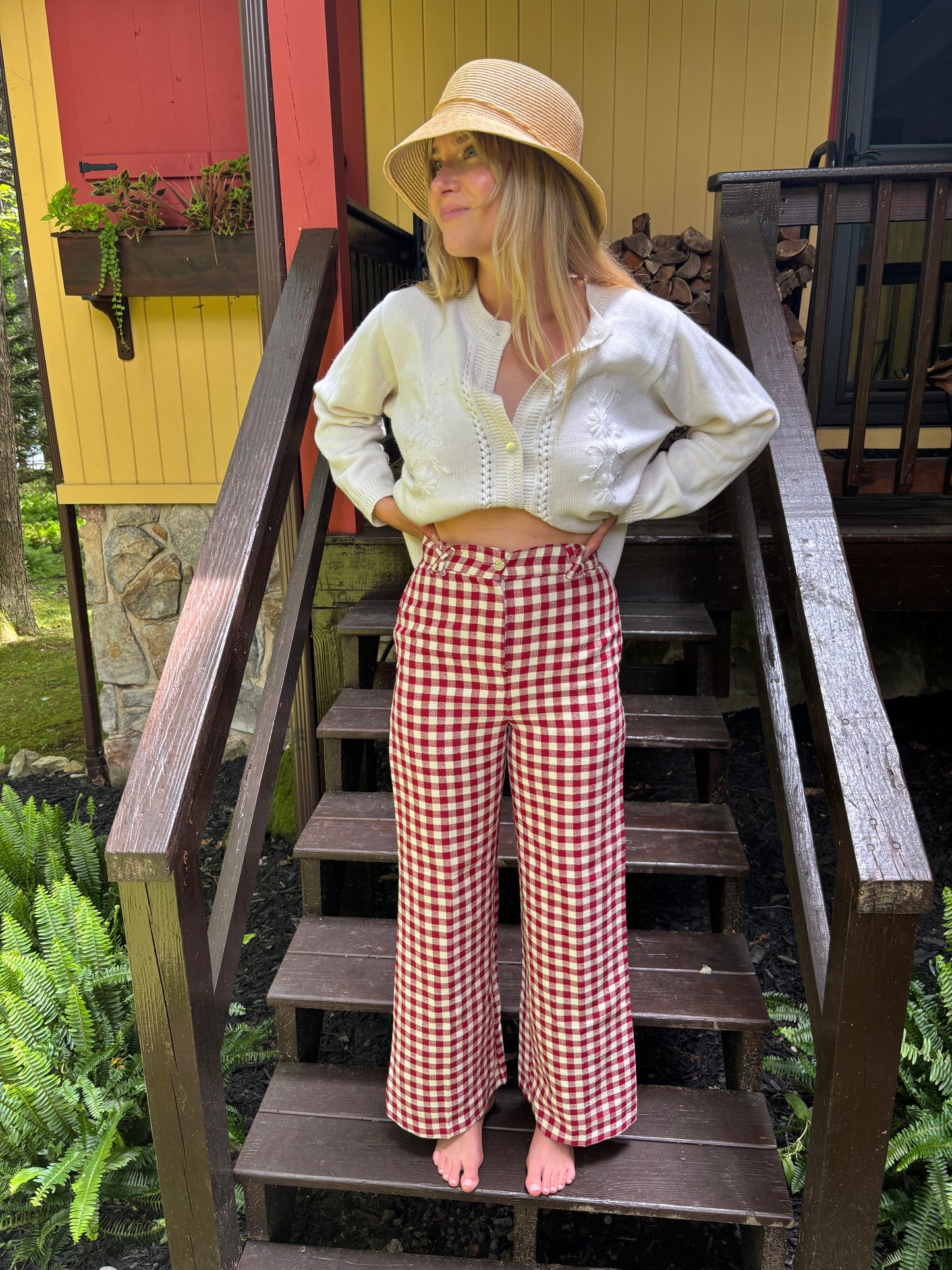 Vintage Gingham Pants