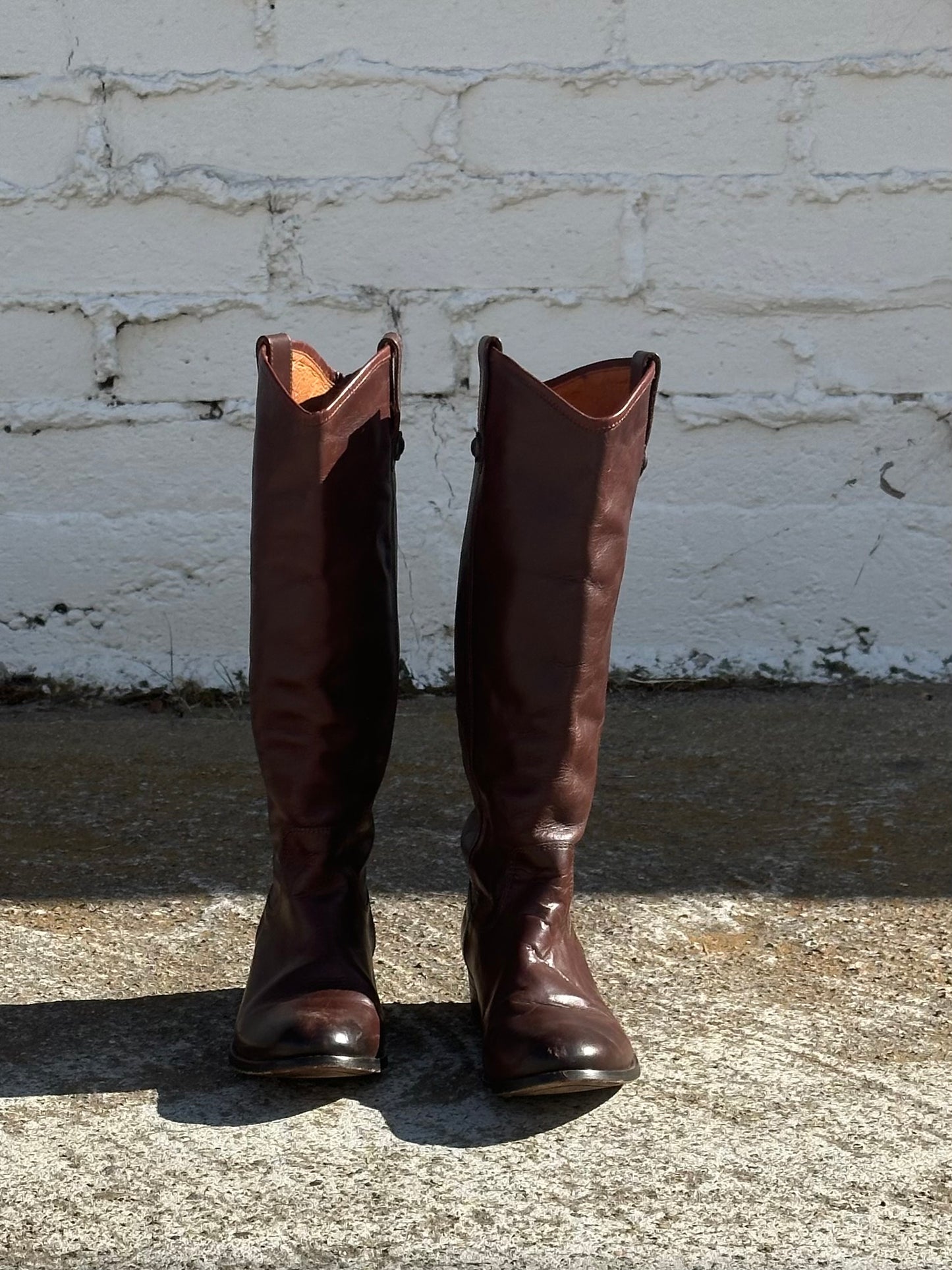 Frye Brown Leather Riding Boots