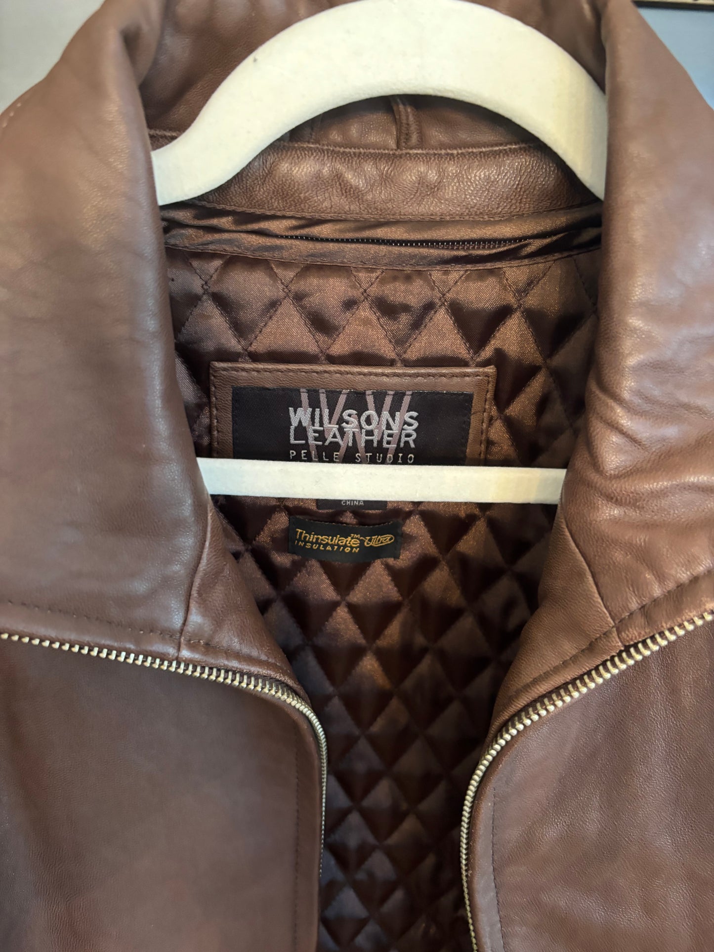 Vintage Brown Leather Jacket