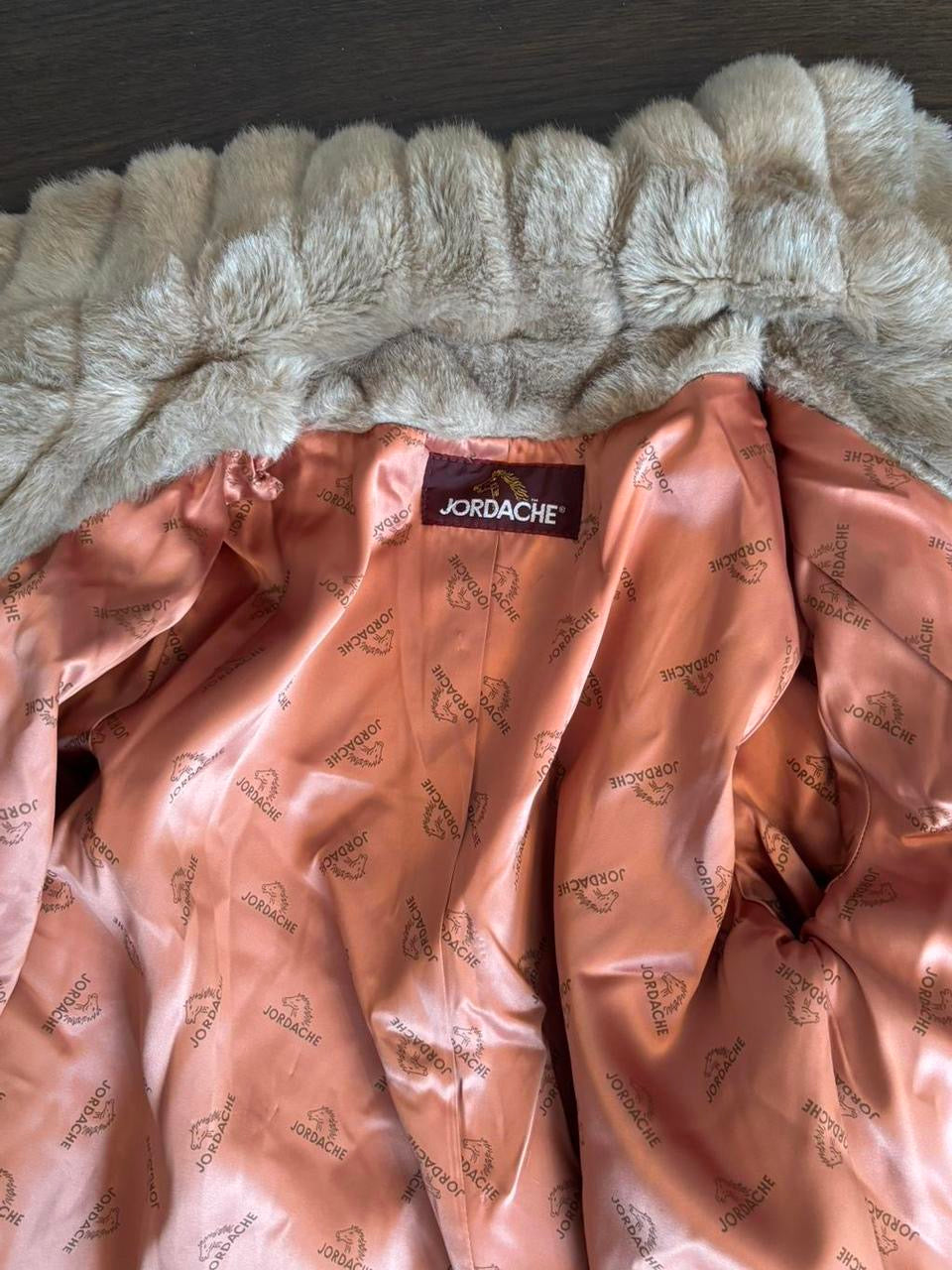 Vintage 80s Jordache Faux Fur Coat