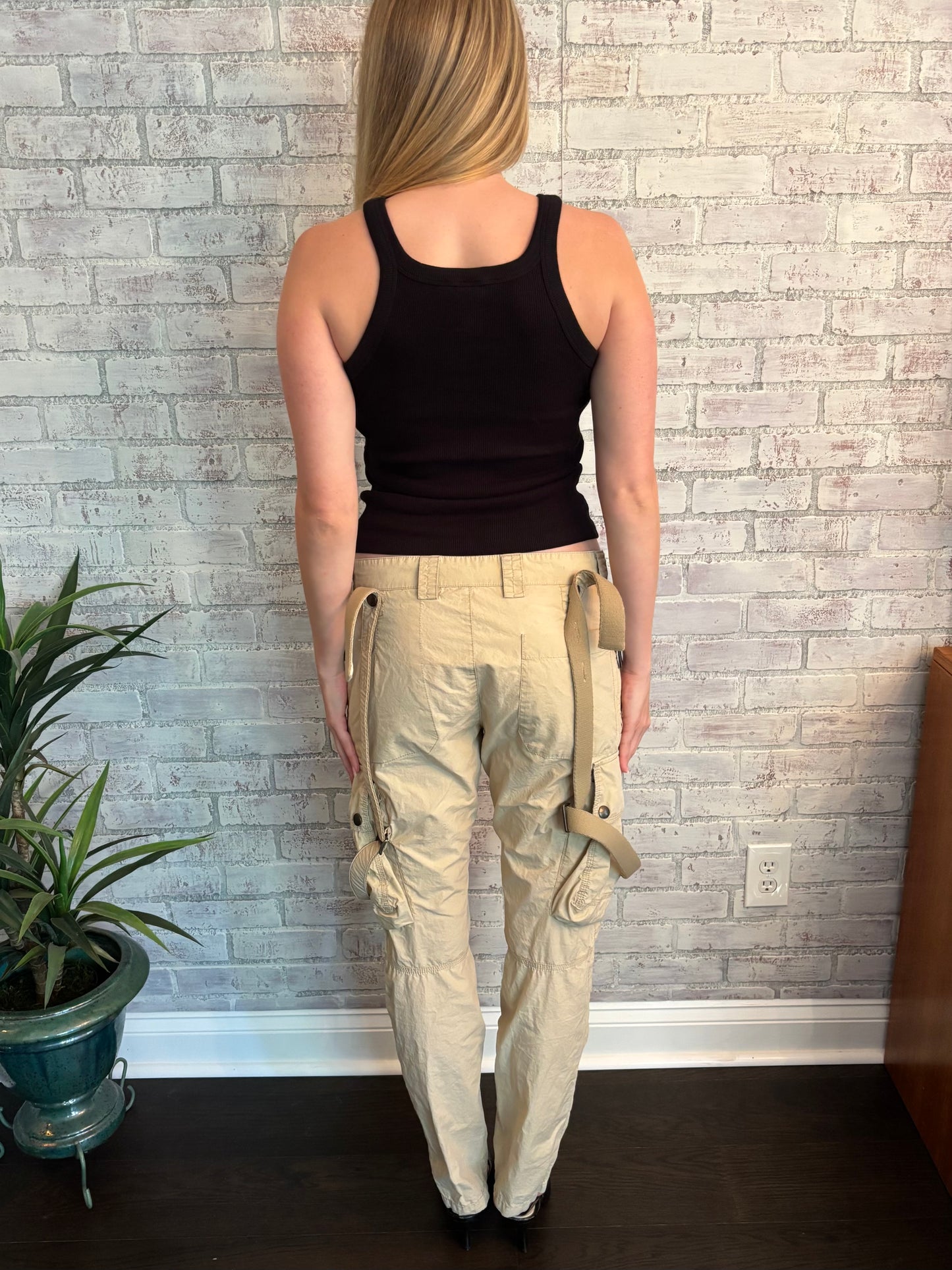 Roberto Cavalli Tan Cargo Pants