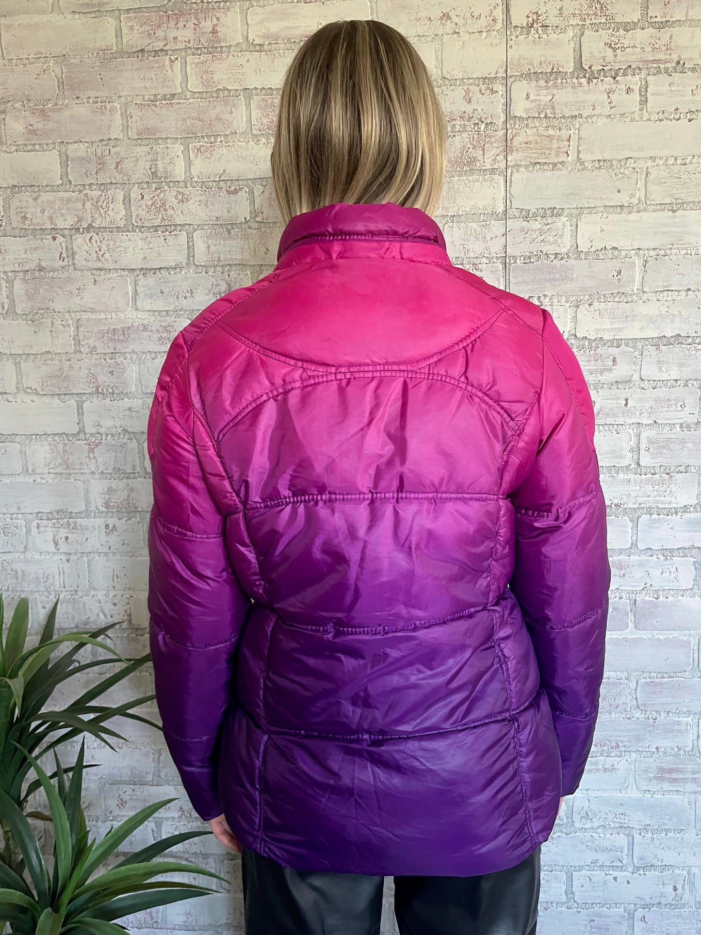 Ombre Puffer Coat