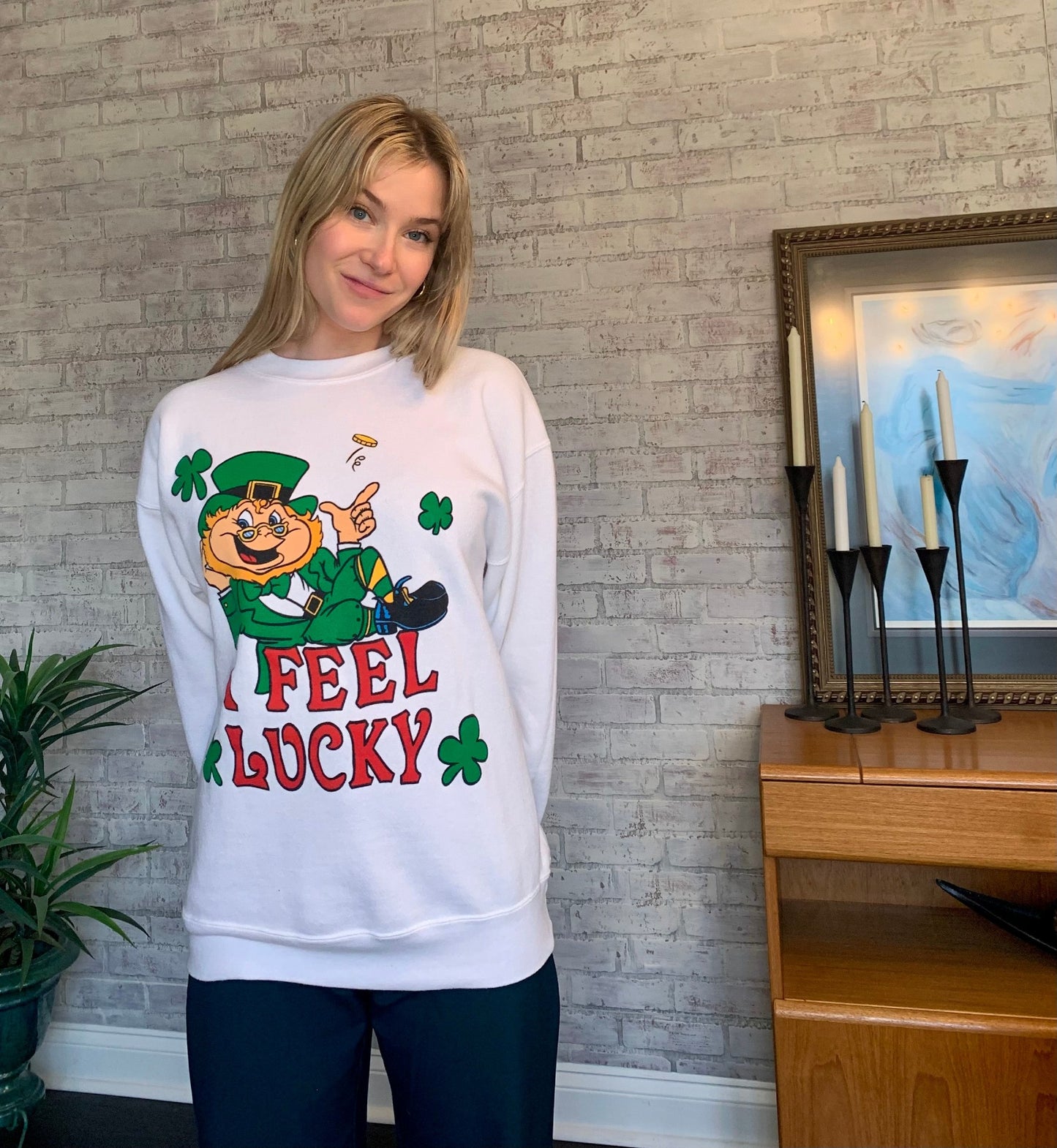 1980's Lucky You Crew Neck