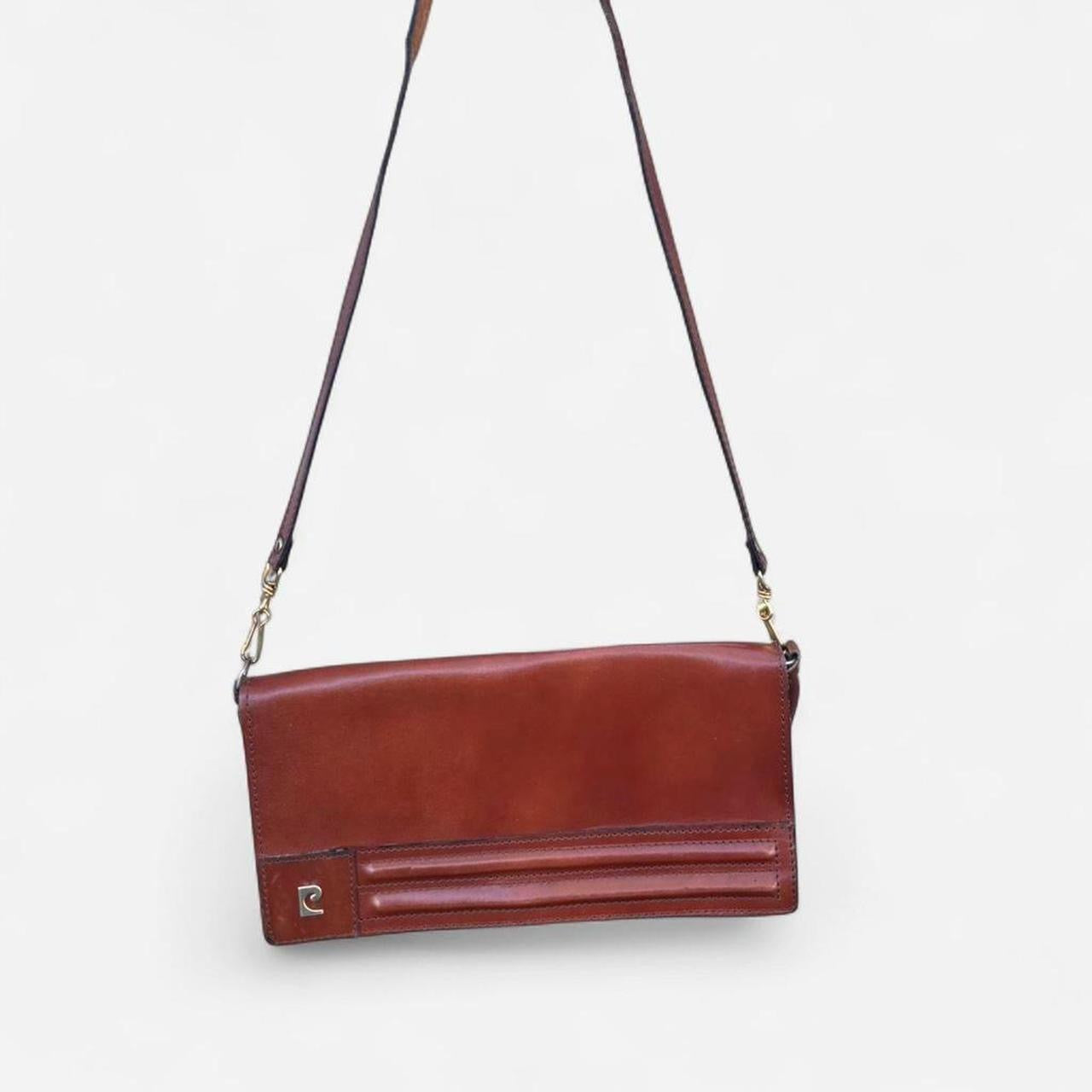 Vintage Pierre Cardin Brown Leather Bag