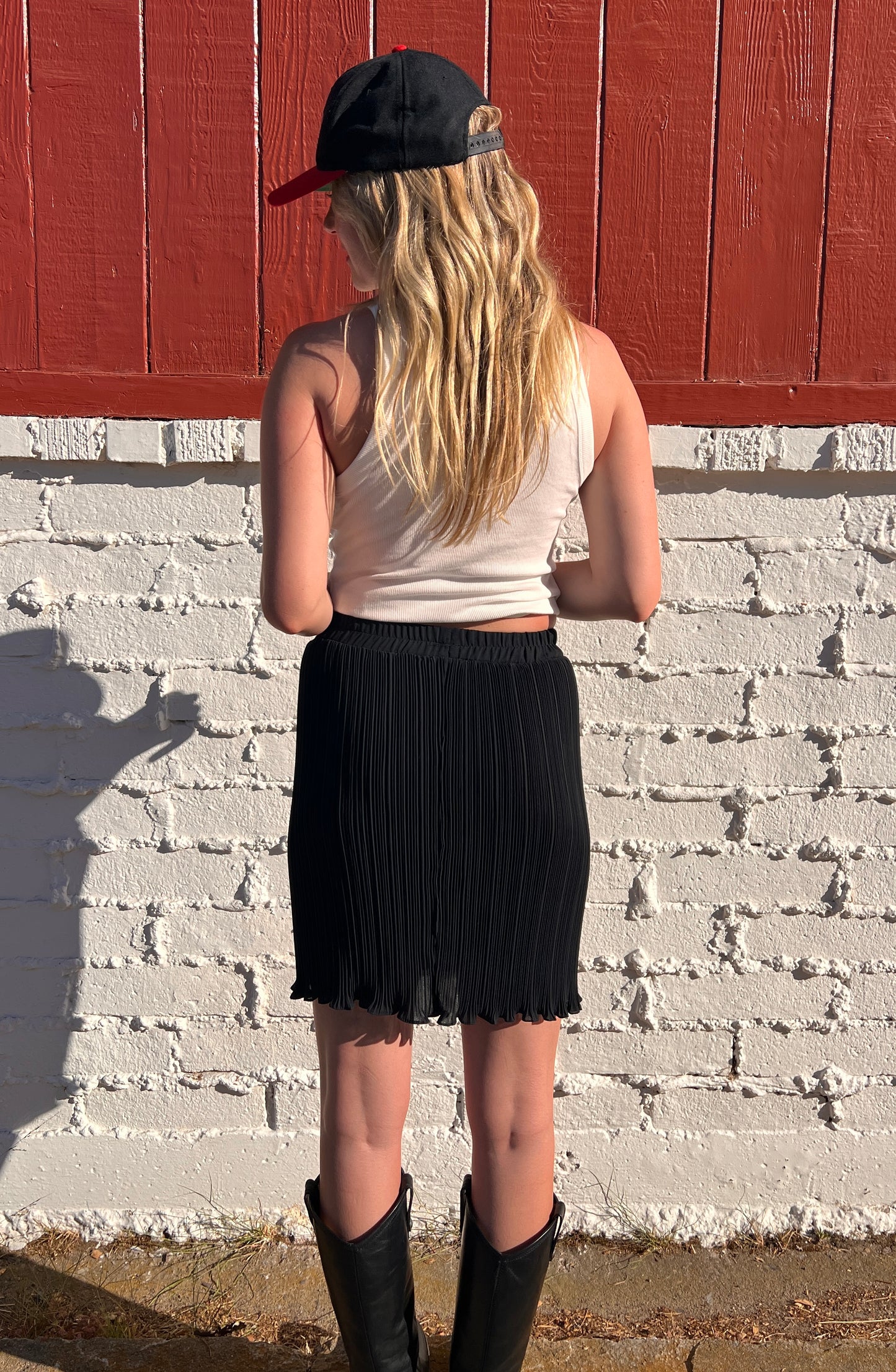 Black Pleated Skirt