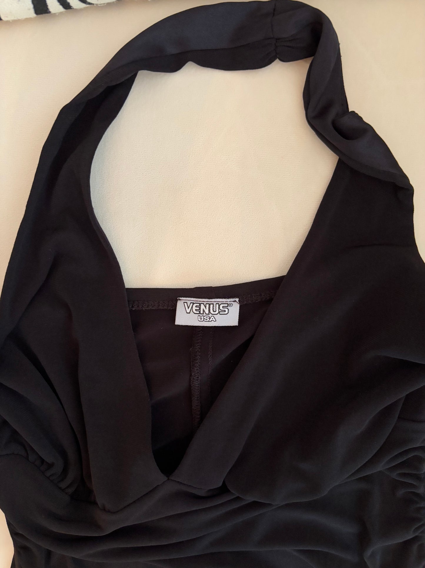 Vintage Y2k Halter Asymmetrical Dress