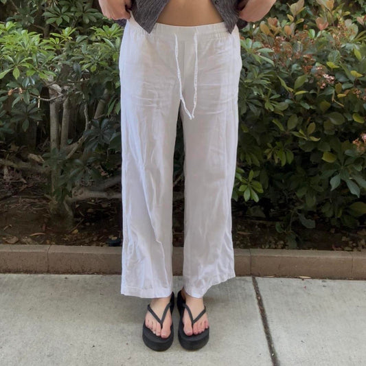 White Linen Pants