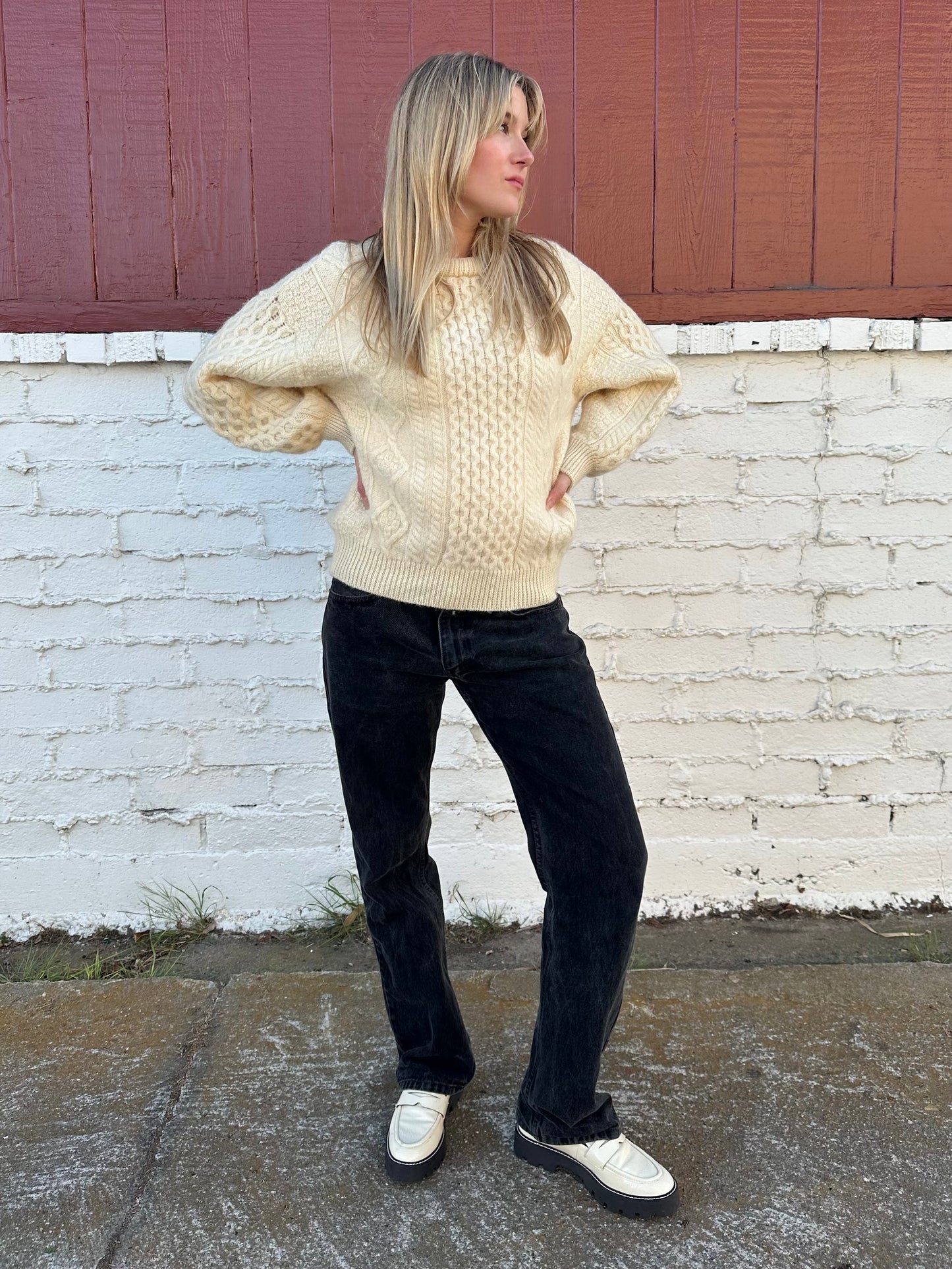 Wool Fisherman Sweater