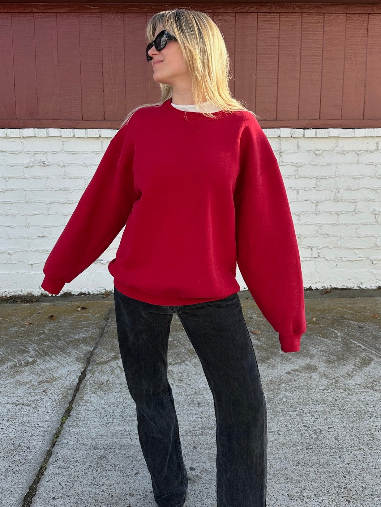 Red Vintage Crewneck