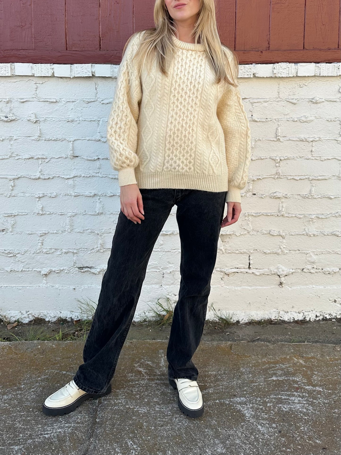 Wool Fisherman Sweater