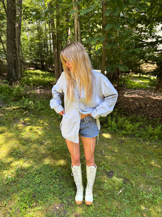 Vintage Baby Blue Ralph Lauren Button Down