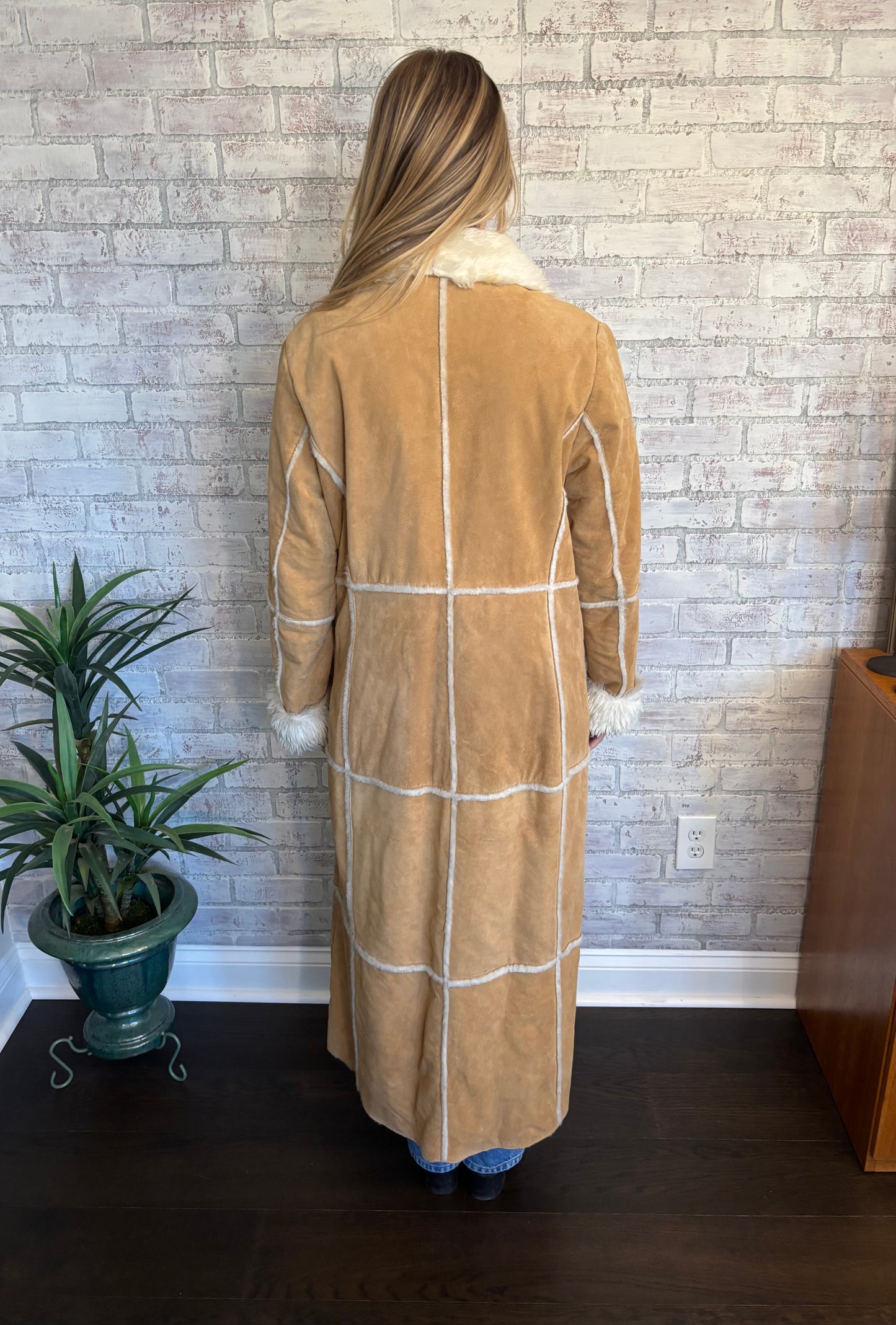 Vintage Shearling Suede Jacket