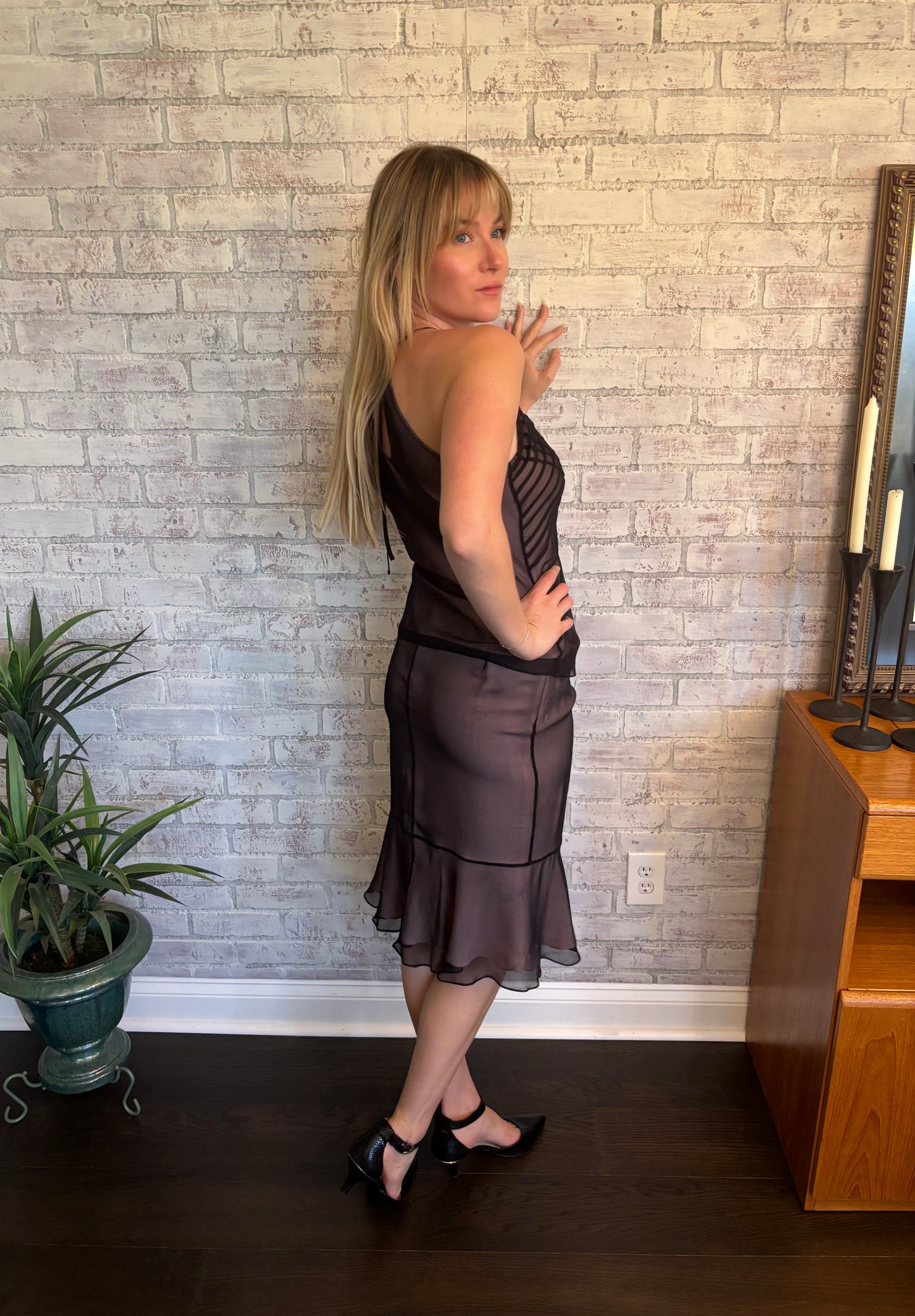 Vintage 90s Silk Set