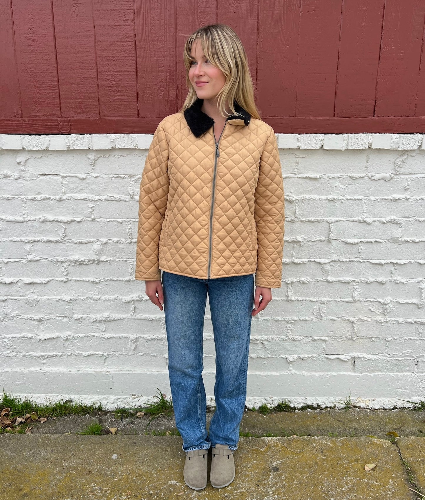 Tan Quilted Jacket