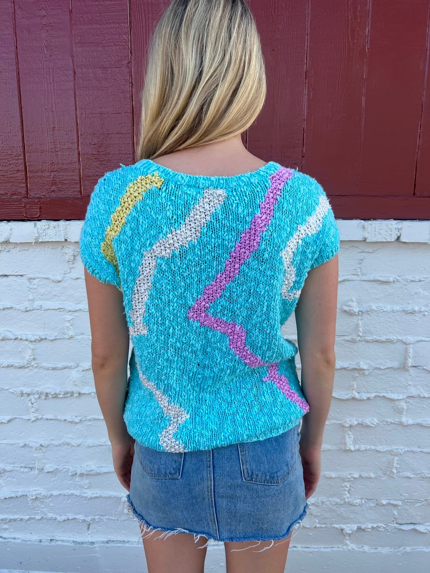 Funky 80’s Sweater Top